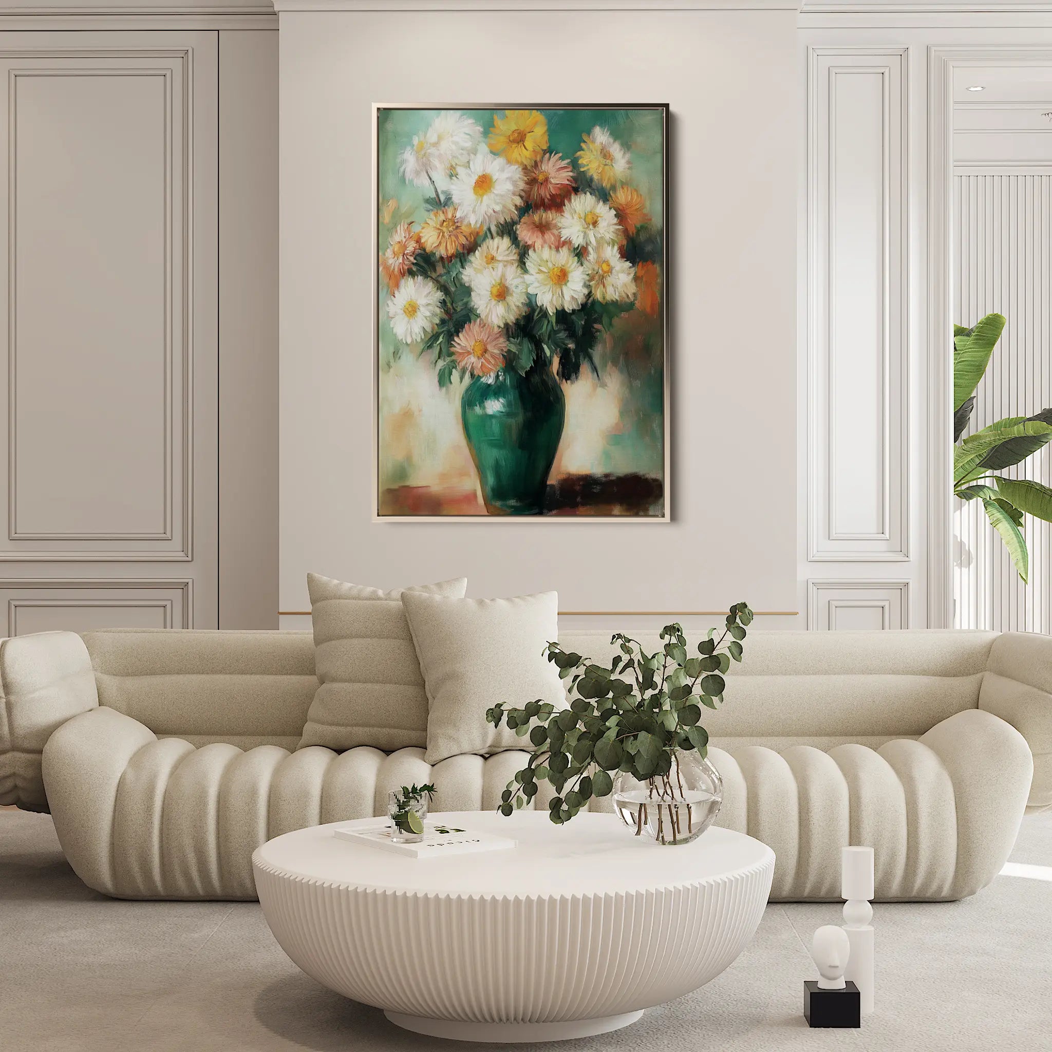 Floral Canvas Wall Art WAD1225-F 90 x 60 cm / Stretched on hidden frame