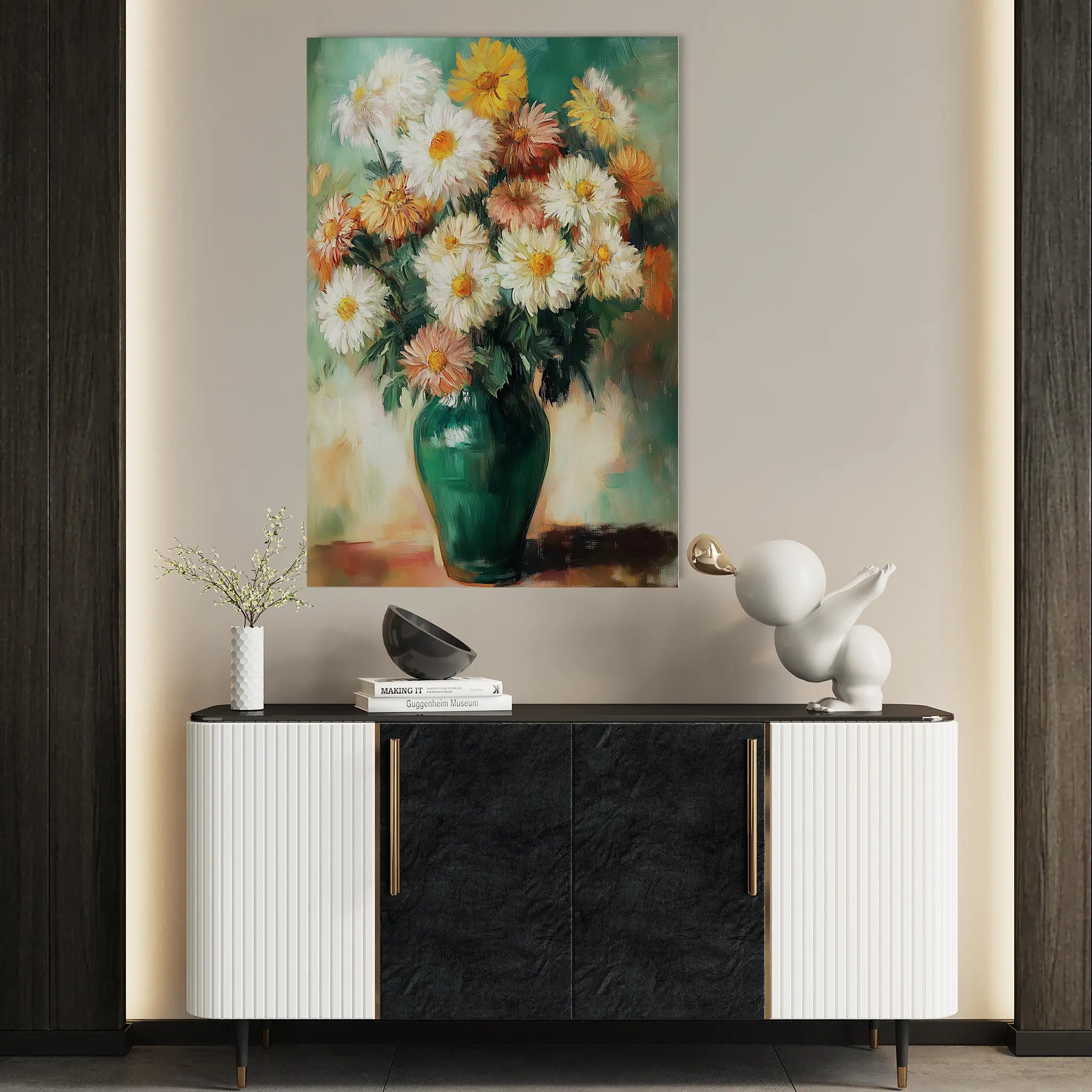 Floral Canvas Wall Art WAD1225-F 90 x 60 cm / Stretched on hidden frame