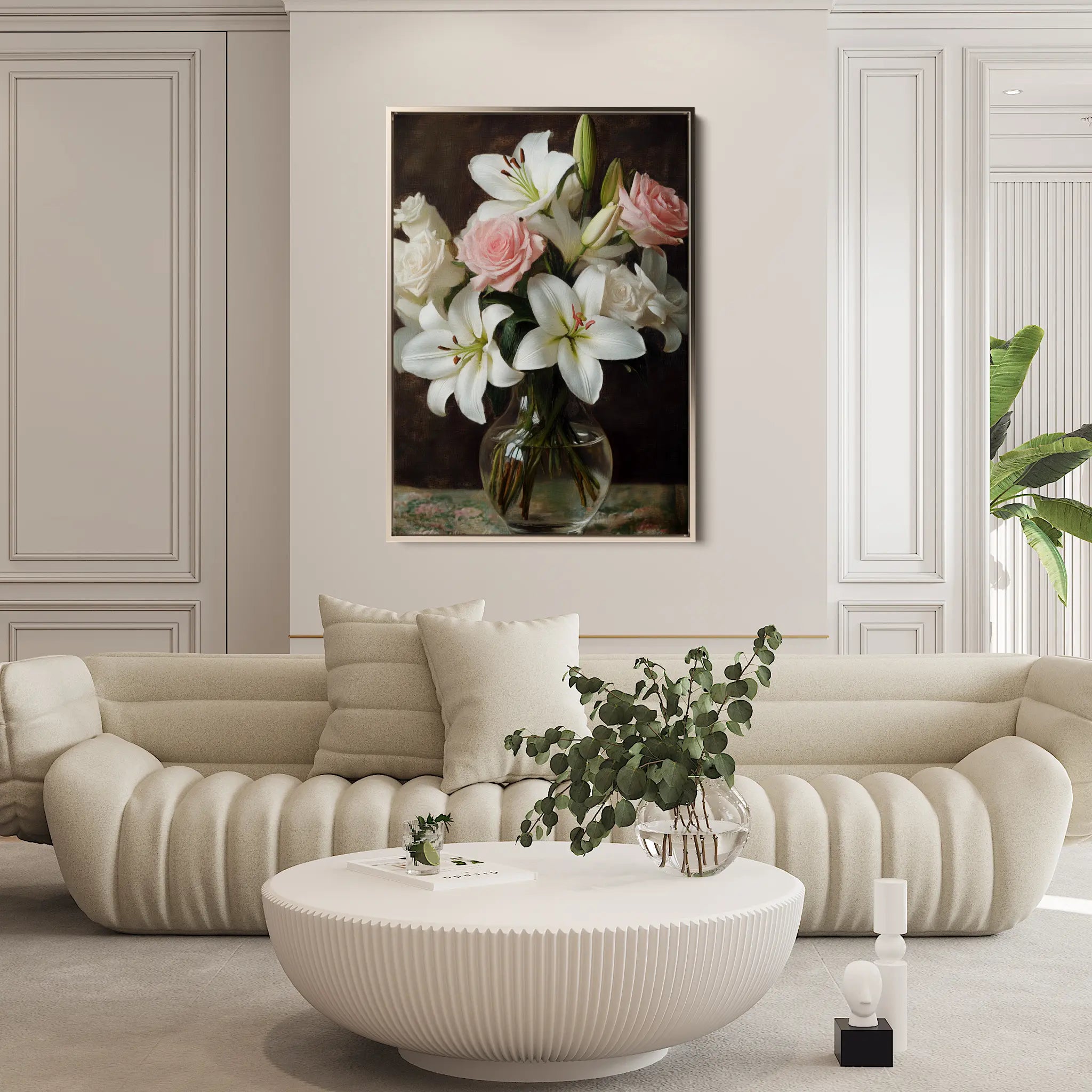 Floral Canvas Wall Art WAD1226-F 90 x 60 cm / Stretched on hidden frame