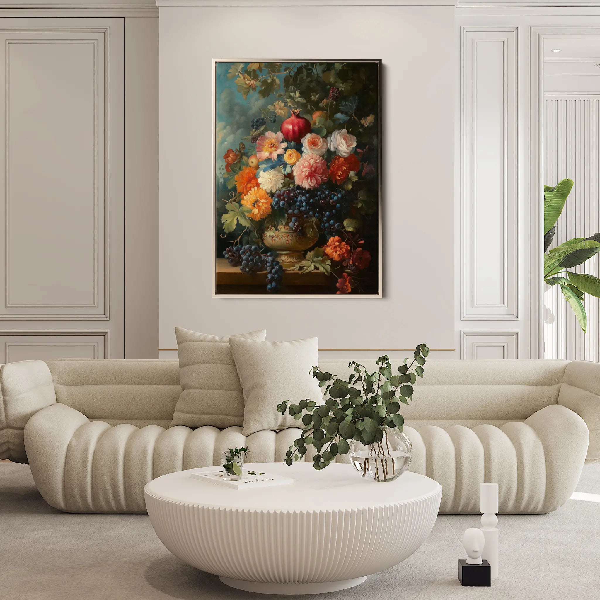 Floral Canvas Wall Art WAD1228-F 90 x 60 cm / Stretched on hidden frame