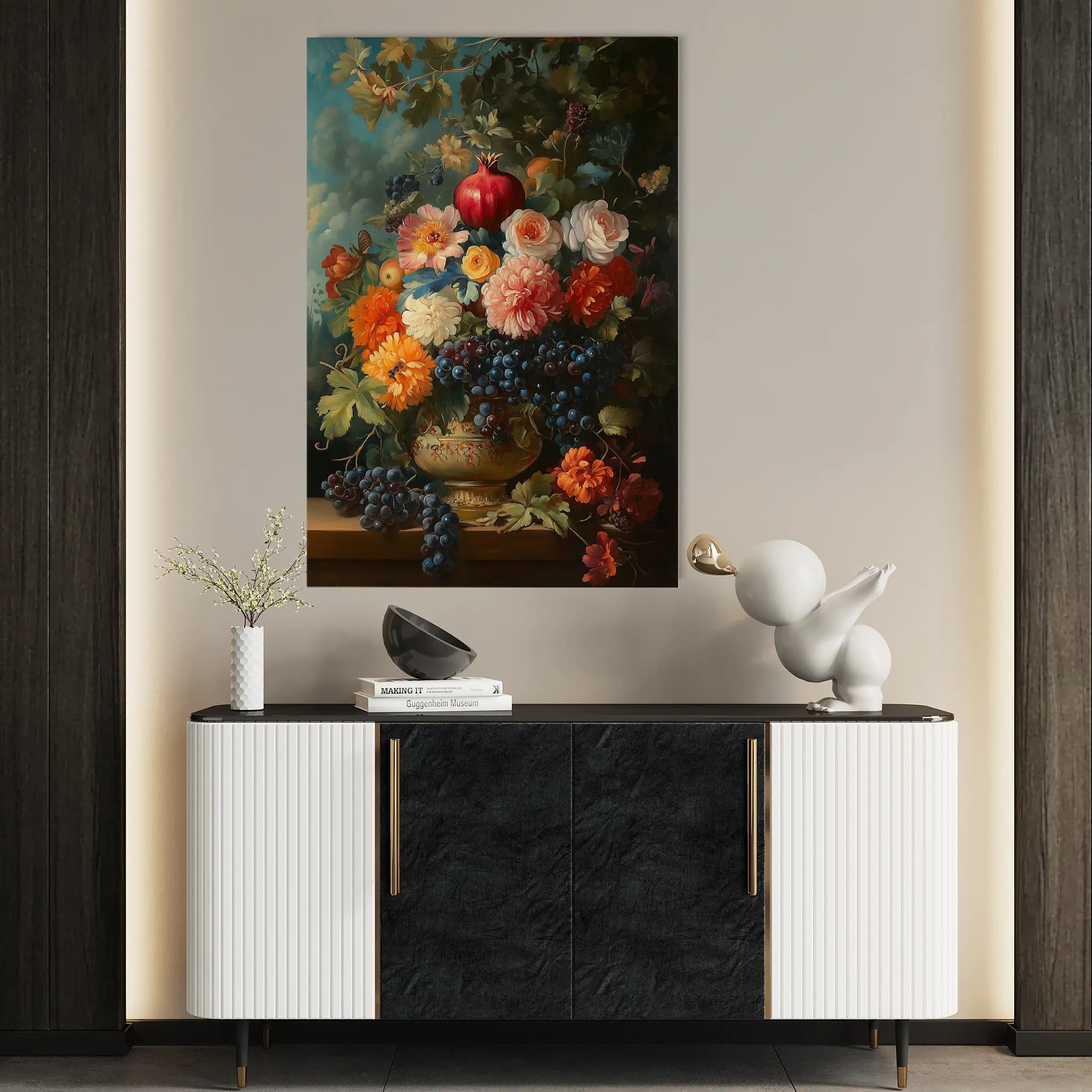 Floral Canvas Wall Art WAD1228-F 90 x 60 cm / Stretched on hidden frame