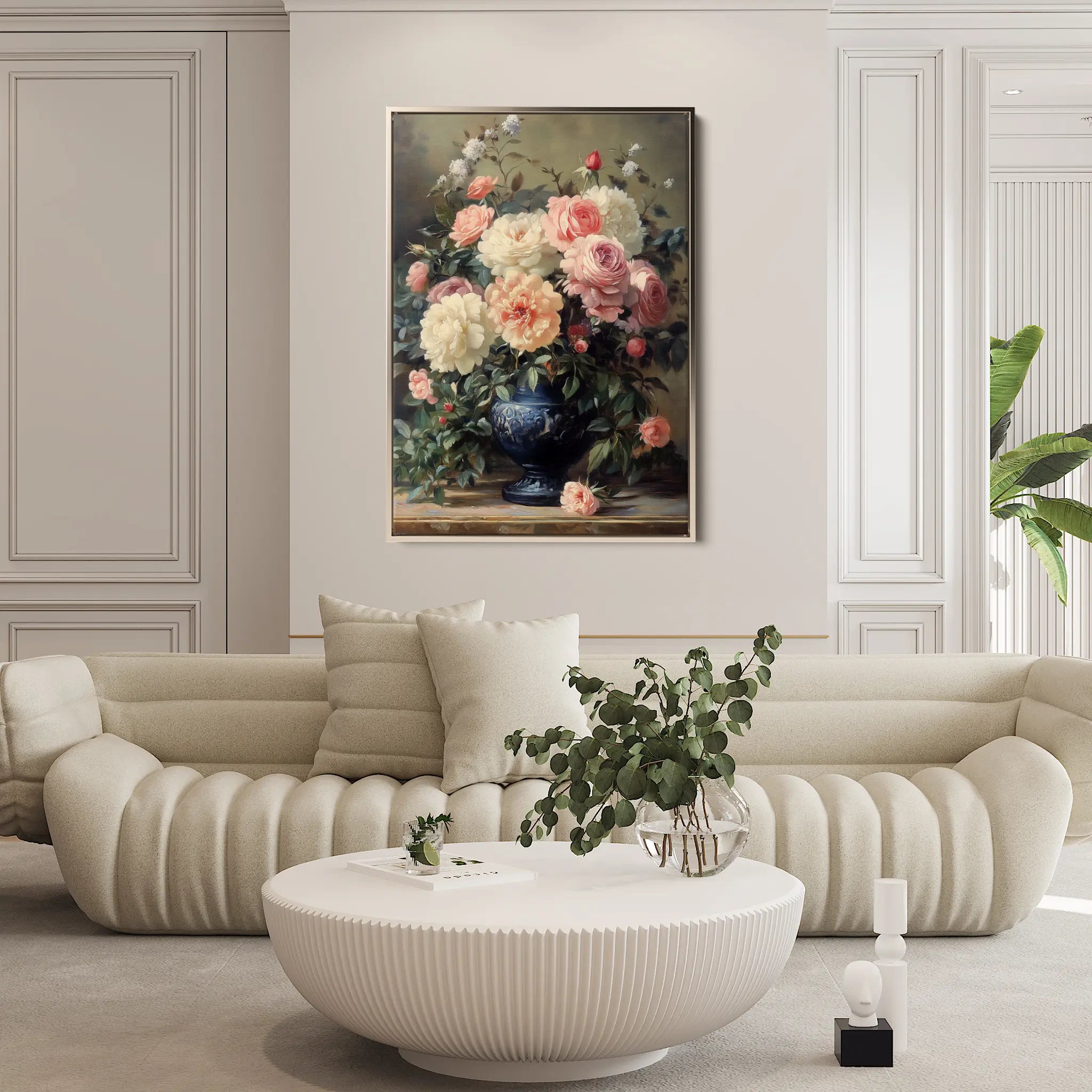 Floral Canvas Wall Art WAD1229-F 90 x 60 cm / Stretched on hidden frame