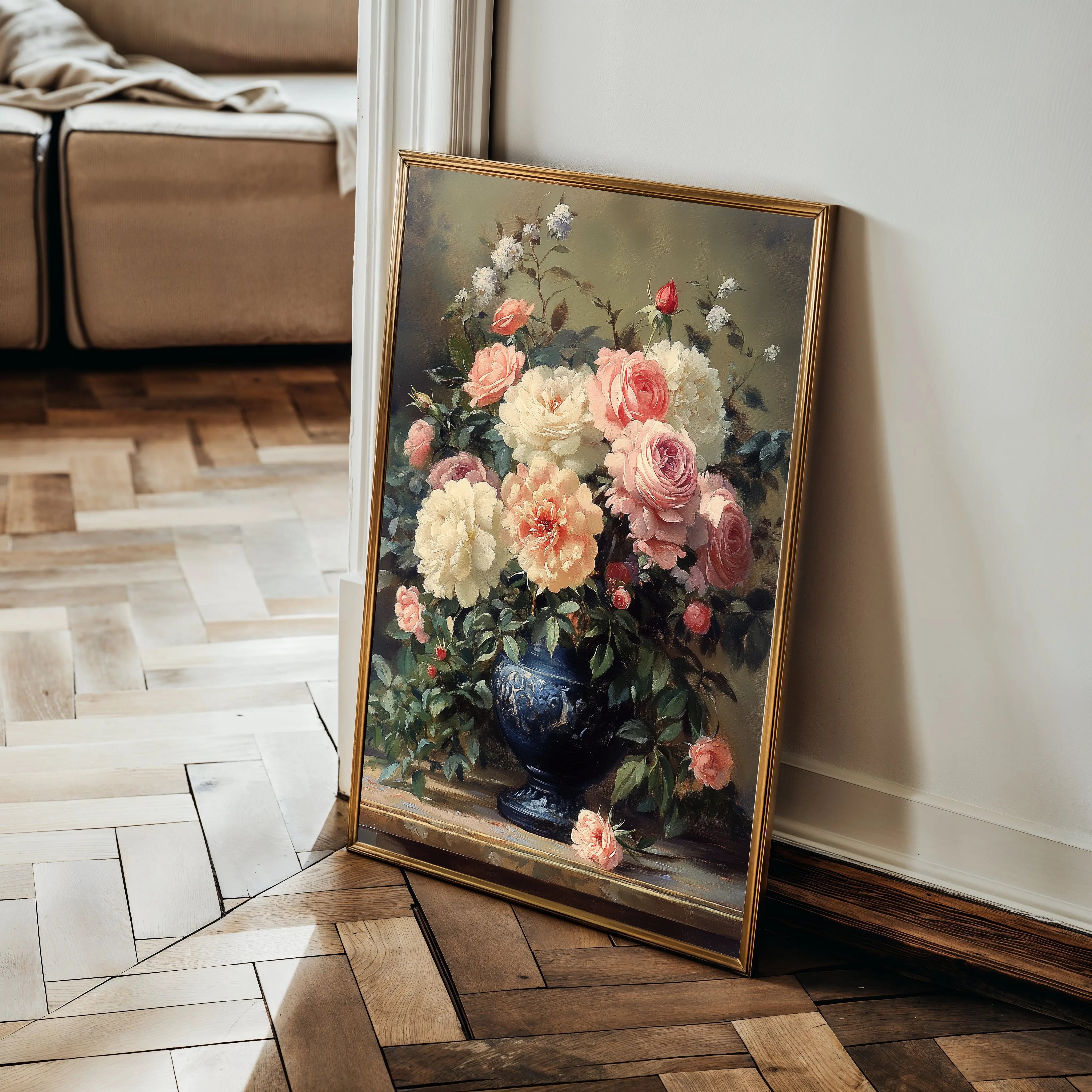 Floral Canvas Wall Art WAD1229-F 90 x 60 cm / Stretched on hidden frame