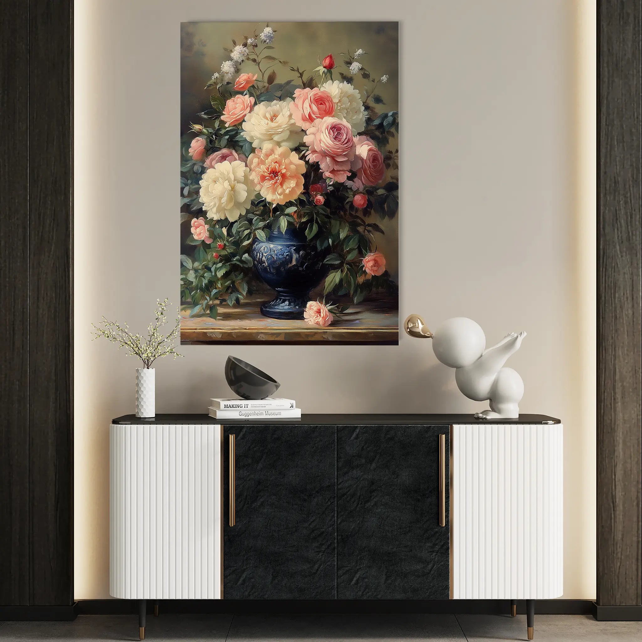 Floral Canvas Wall Art WAD1229-F 90 x 60 cm / Stretched on hidden frame