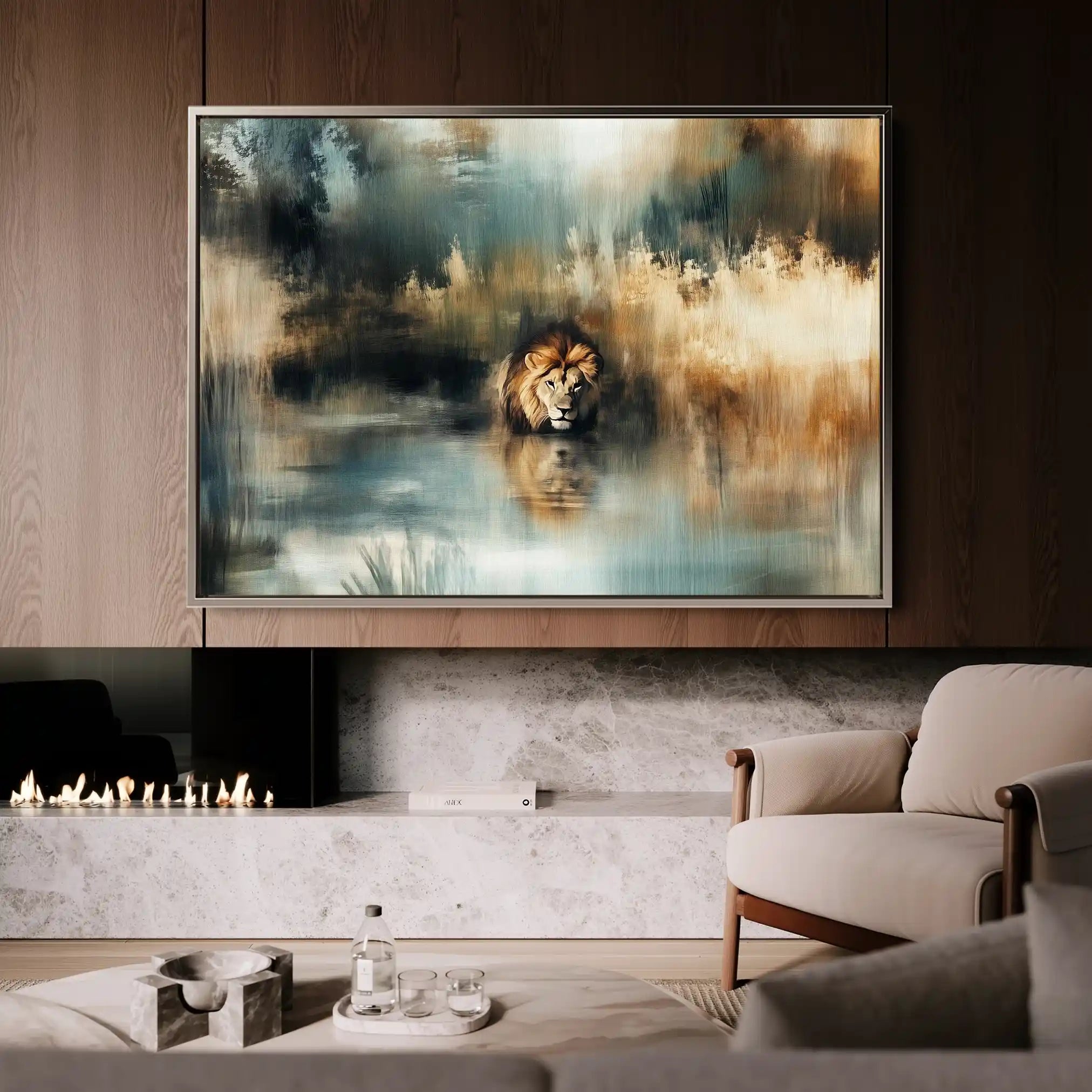 Animals 123 Canvas Art 90 x 60 cm / Stretched on hidden frame