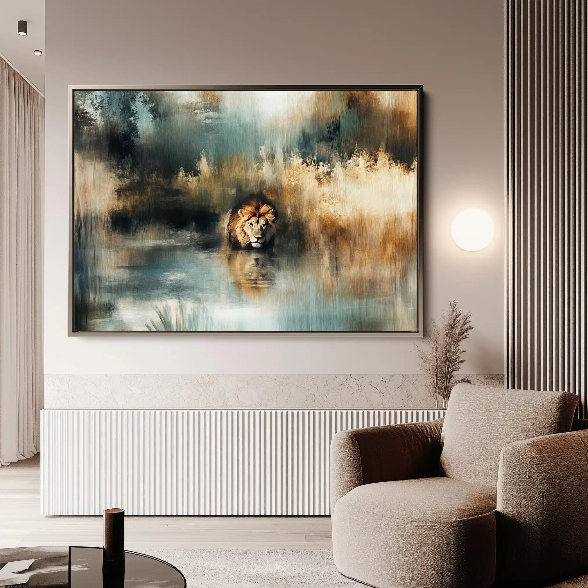 Animals 123 Canvas Art 90 x 60 cm / Stretched on hidden frame
