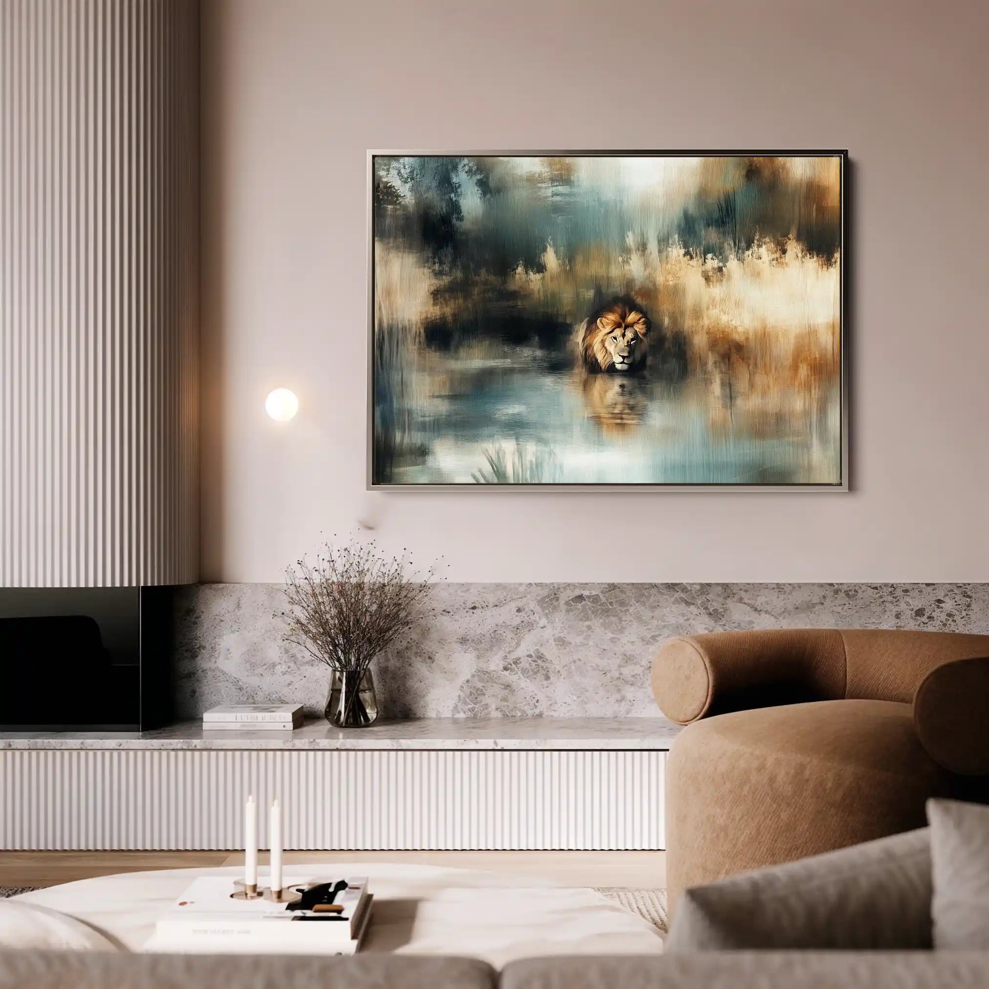 Animals 123 Canvas Art 90 x 60 cm / Stretched on hidden frame