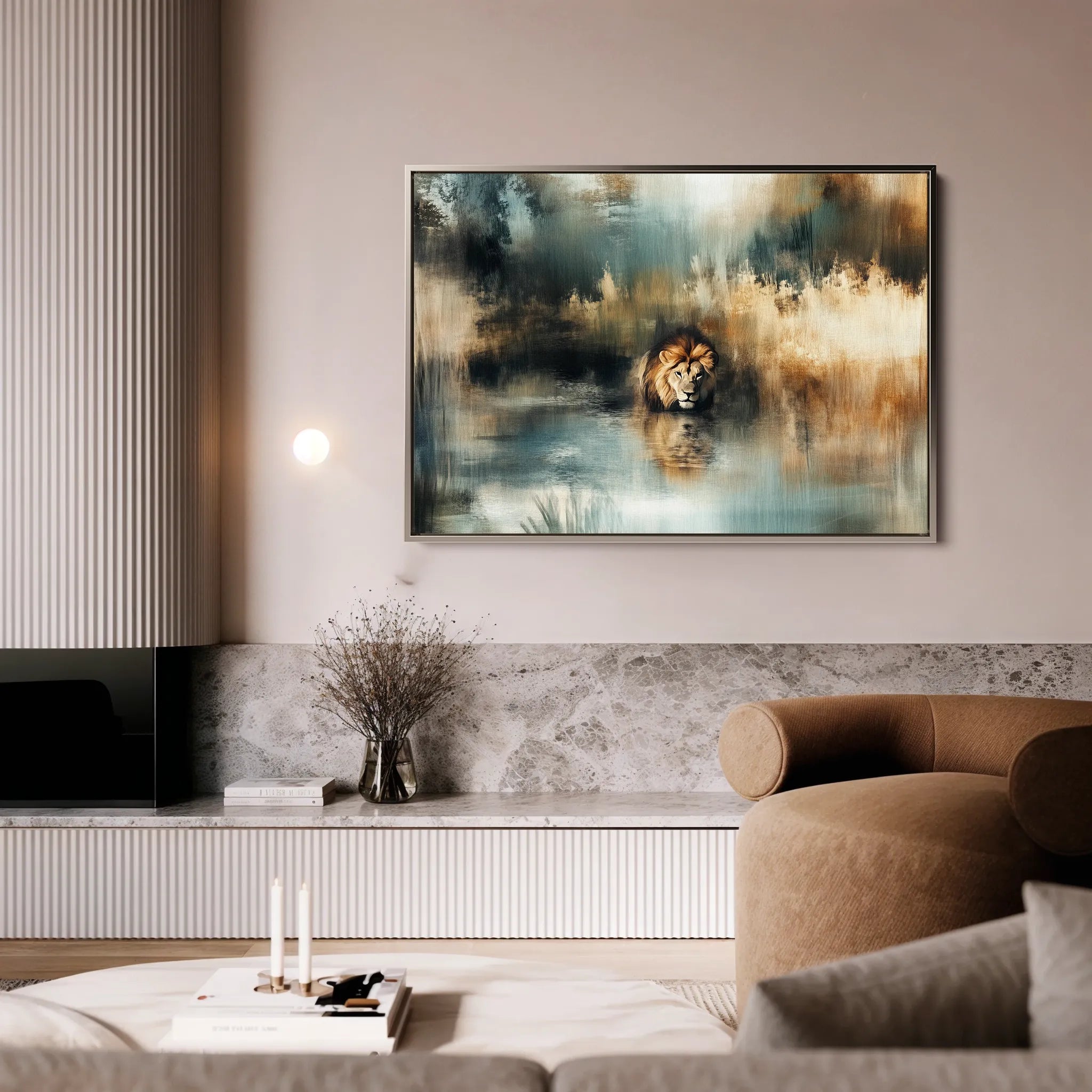 Animals Canvas Wall Art WAD123-AN 90 x 60 cm / Stretched on hidden frame