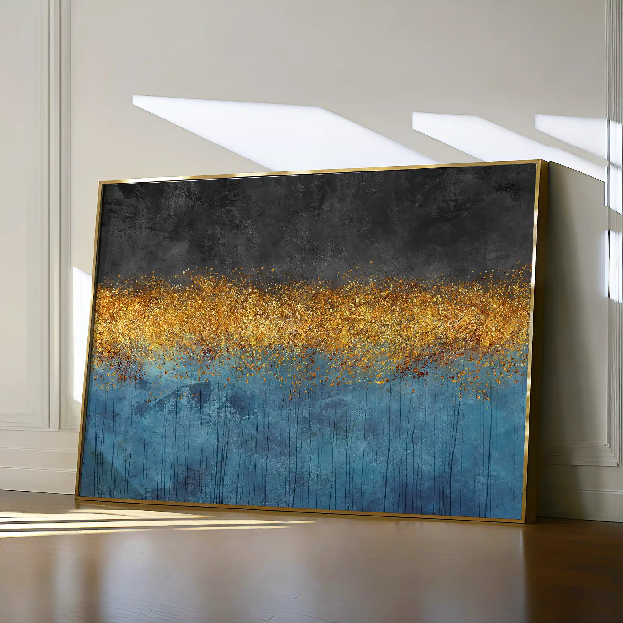 Abstract 123 Canvas Art 60 x 40 cm / Stretched on hidden frame