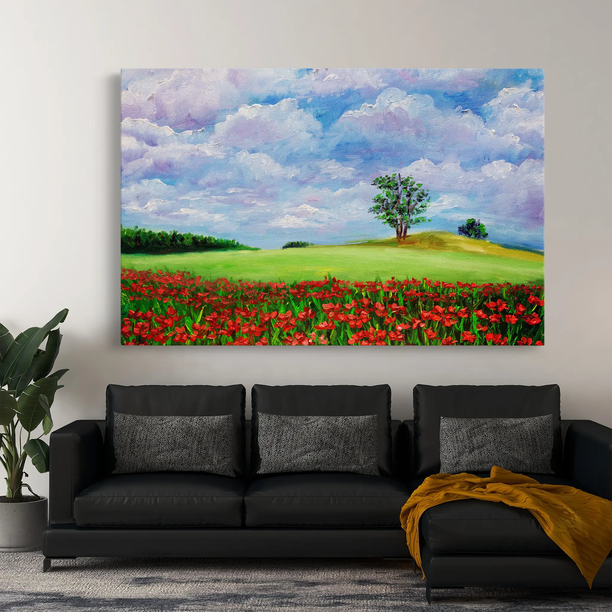 Landscape Canvas Wall Art WAD123-L 90 x 60 cm / Stretched on hidden frame