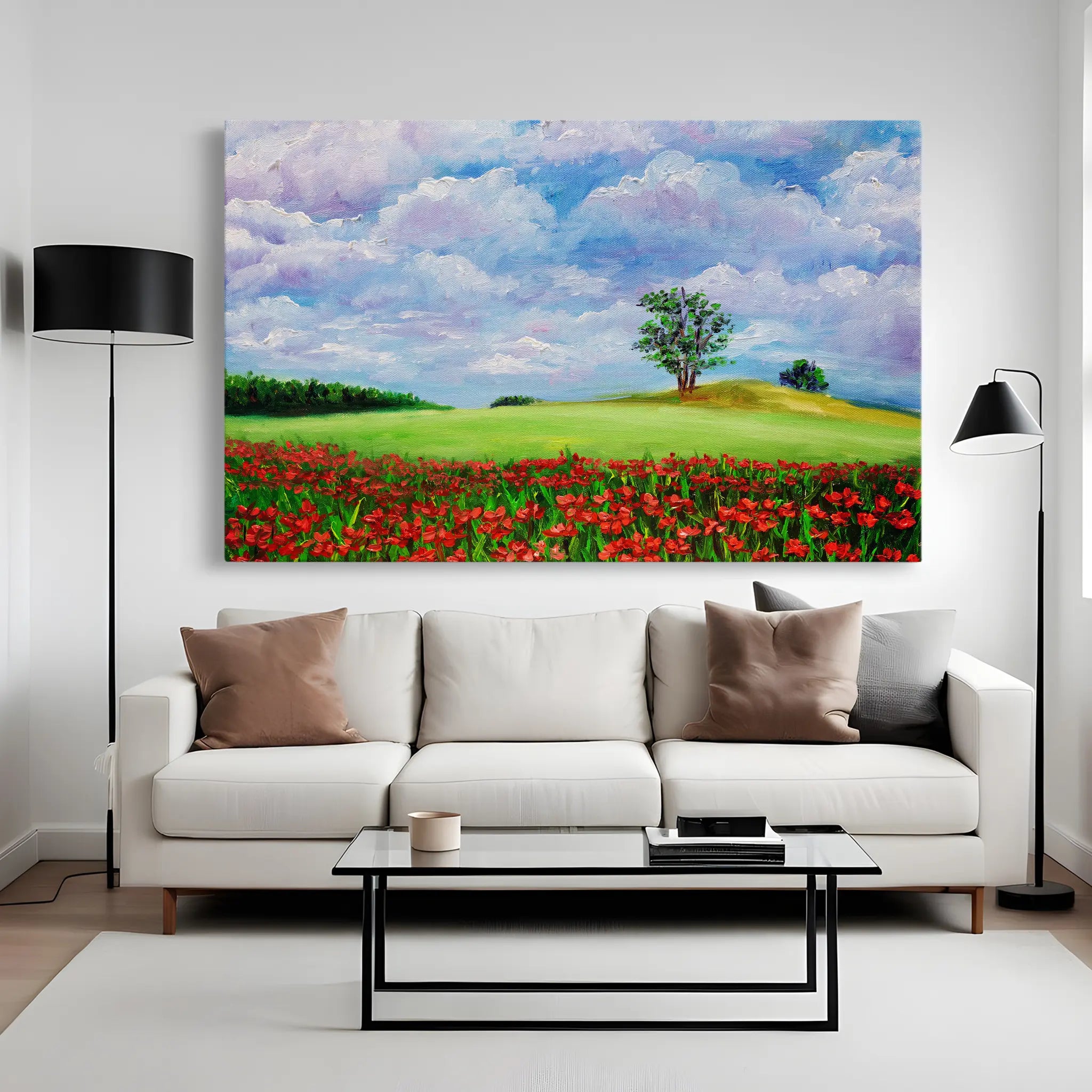 Landscape Canvas Wall Art WAD123-L 90 x 60 cm / Stretched on hidden frame