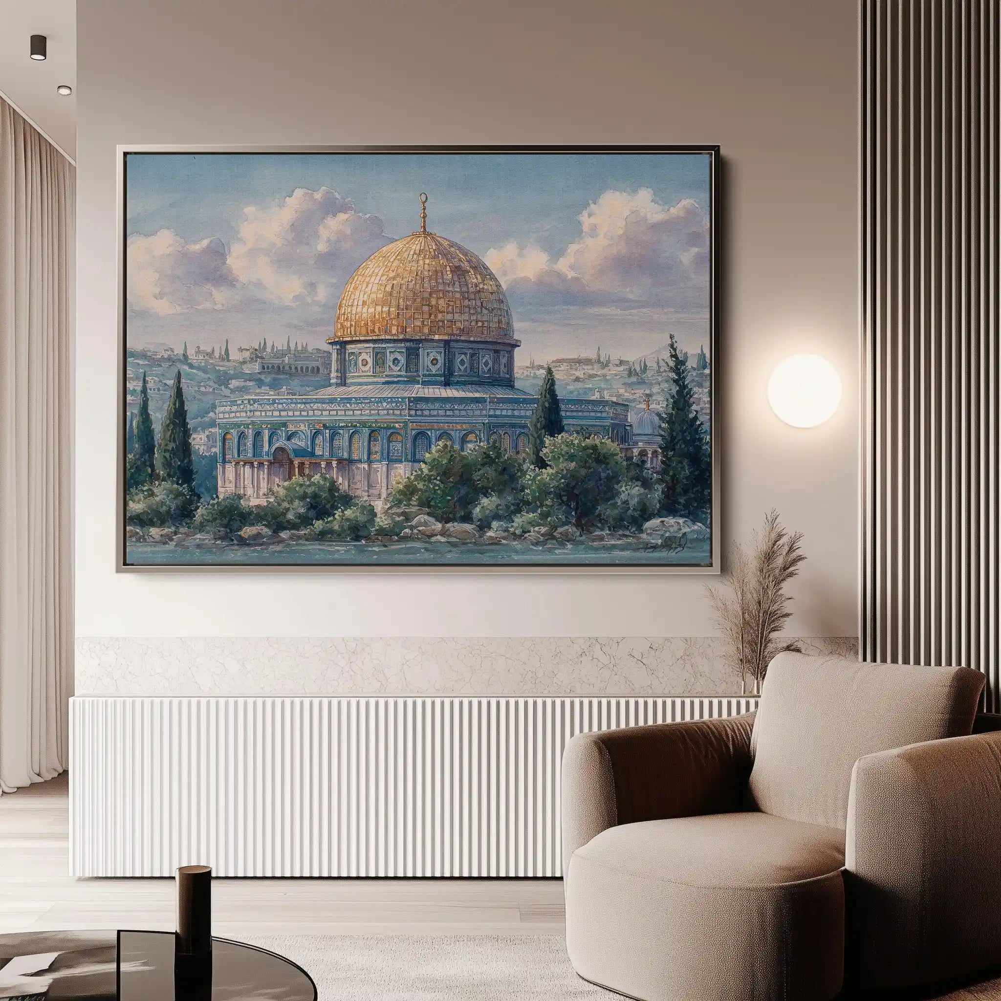Palestine 123 Canvas Art 60 x 40 cm / Stretched on hidden frame