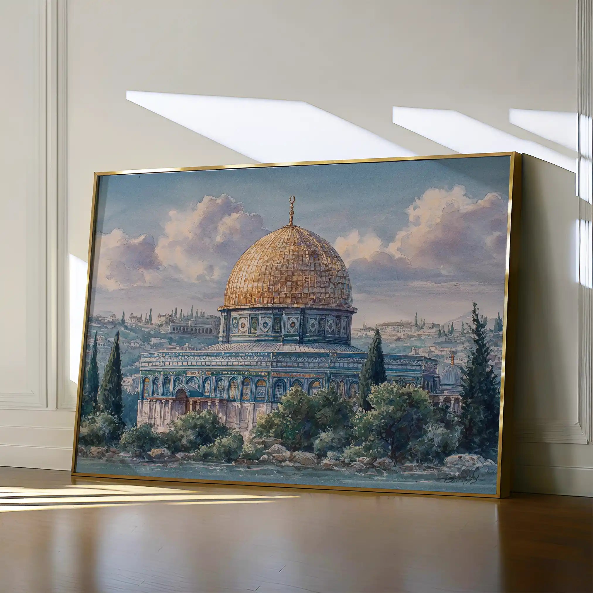 Palestine 123 Canvas Art 60 x 40 cm / Stretched on hidden frame