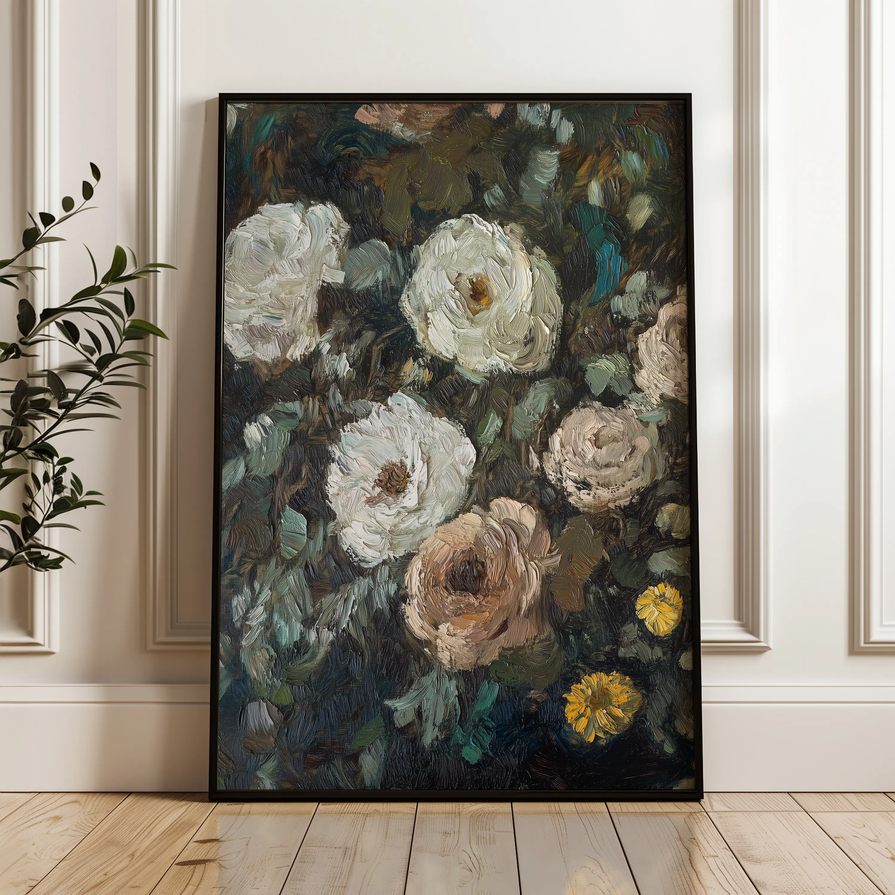 Floral Canvas Wall Art WAD1231-F 90 x 60 cm / Stretched on hidden frame