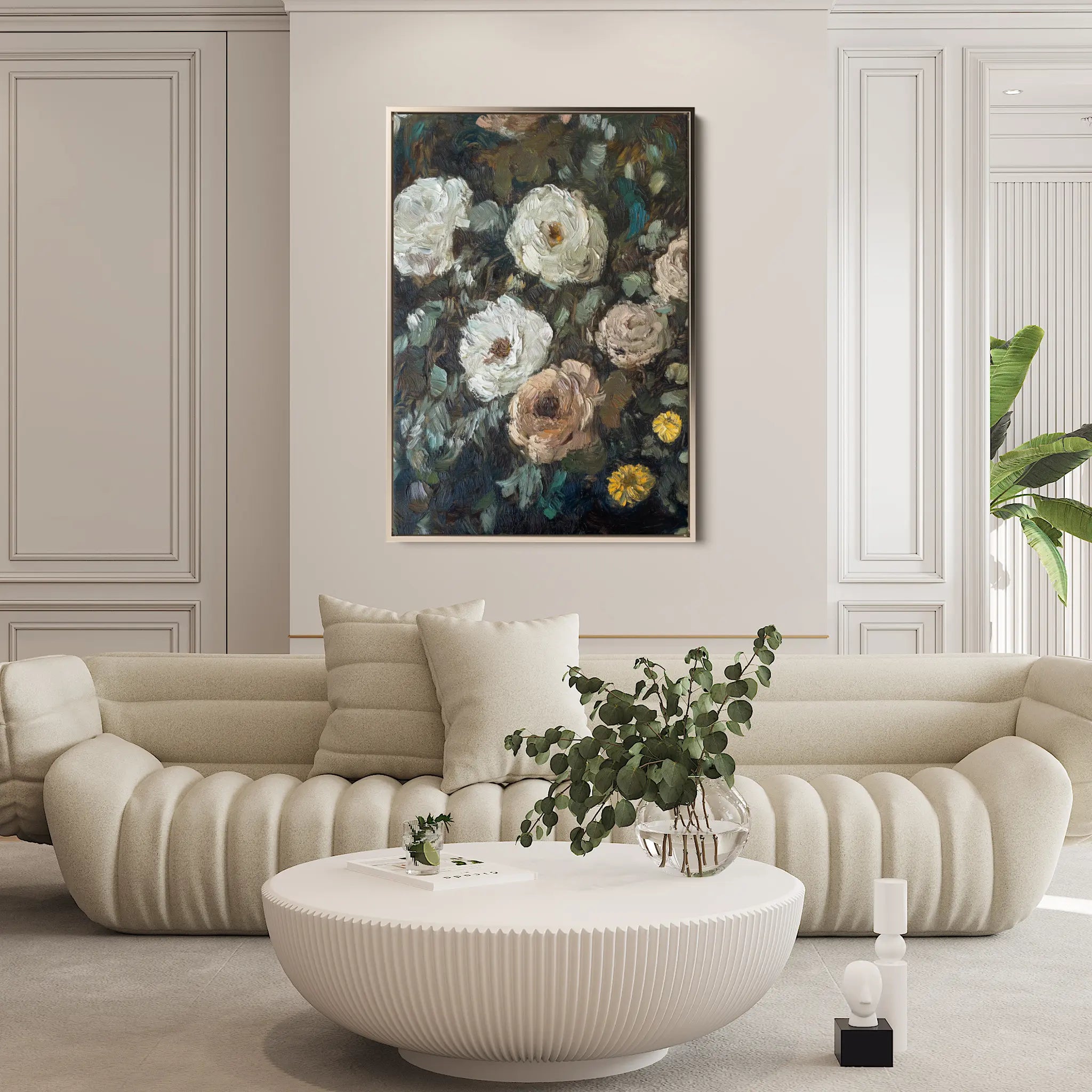 Floral Canvas Wall Art WAD1231-F 90 x 60 cm / Stretched on hidden frame