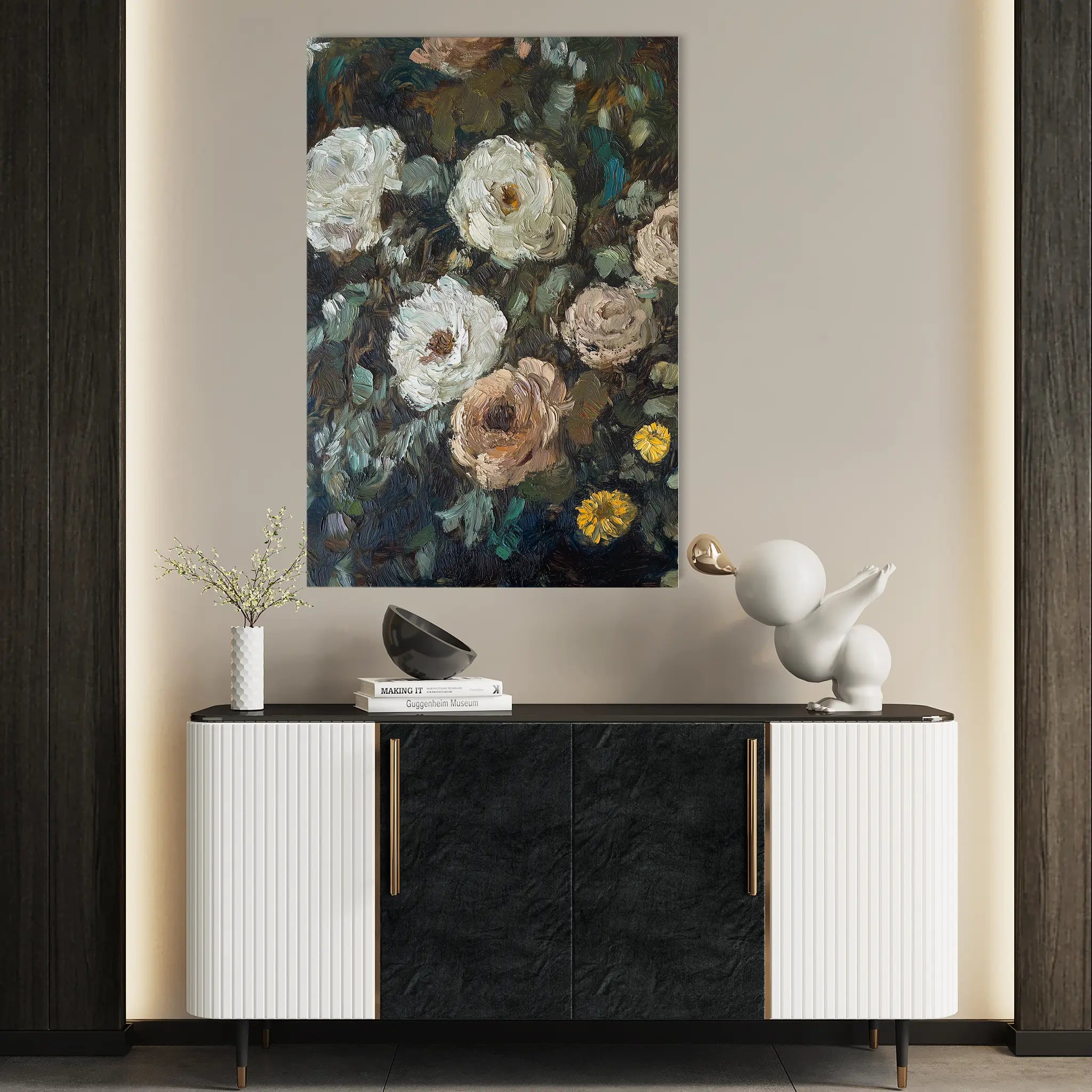 Floral Canvas Wall Art WAD1231-F 90 x 60 cm / Stretched on hidden frame