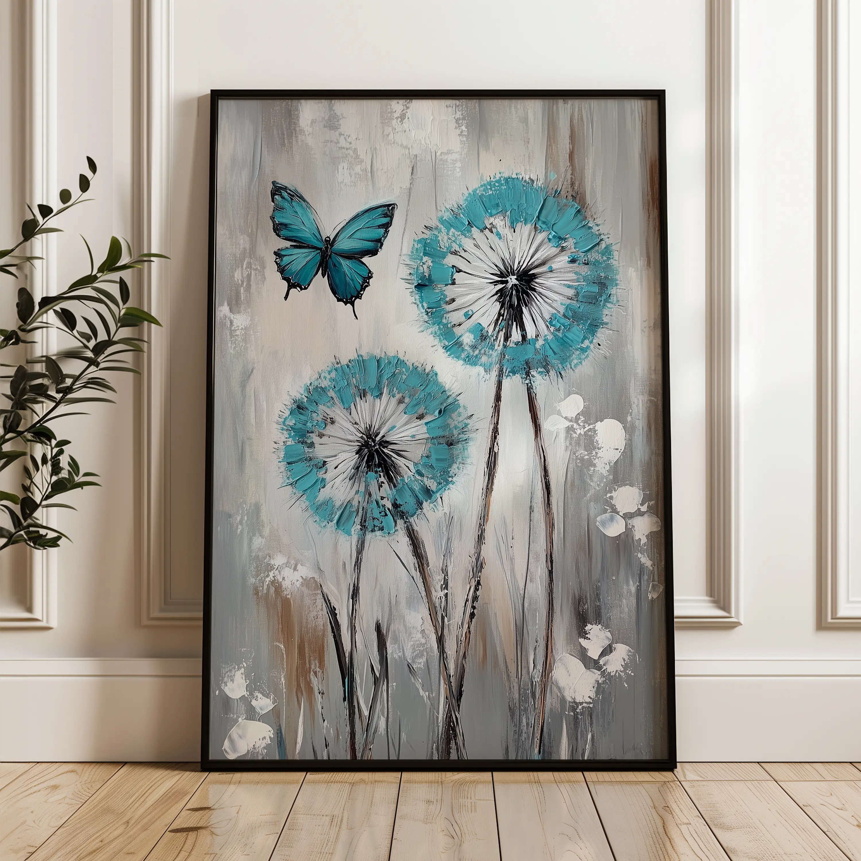 Floral Canvas Wall Art WAD1234-F 90 x 60 cm / Stretched on hidden frame