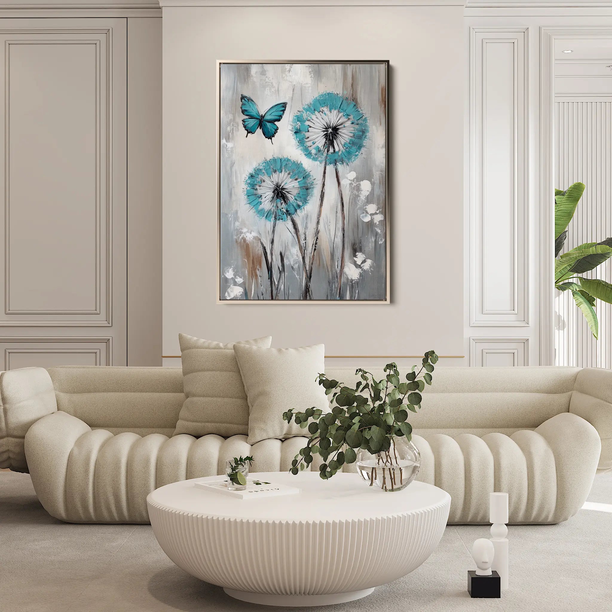 Floral Canvas Wall Art WAD1234-F 90 x 60 cm / Stretched on hidden frame