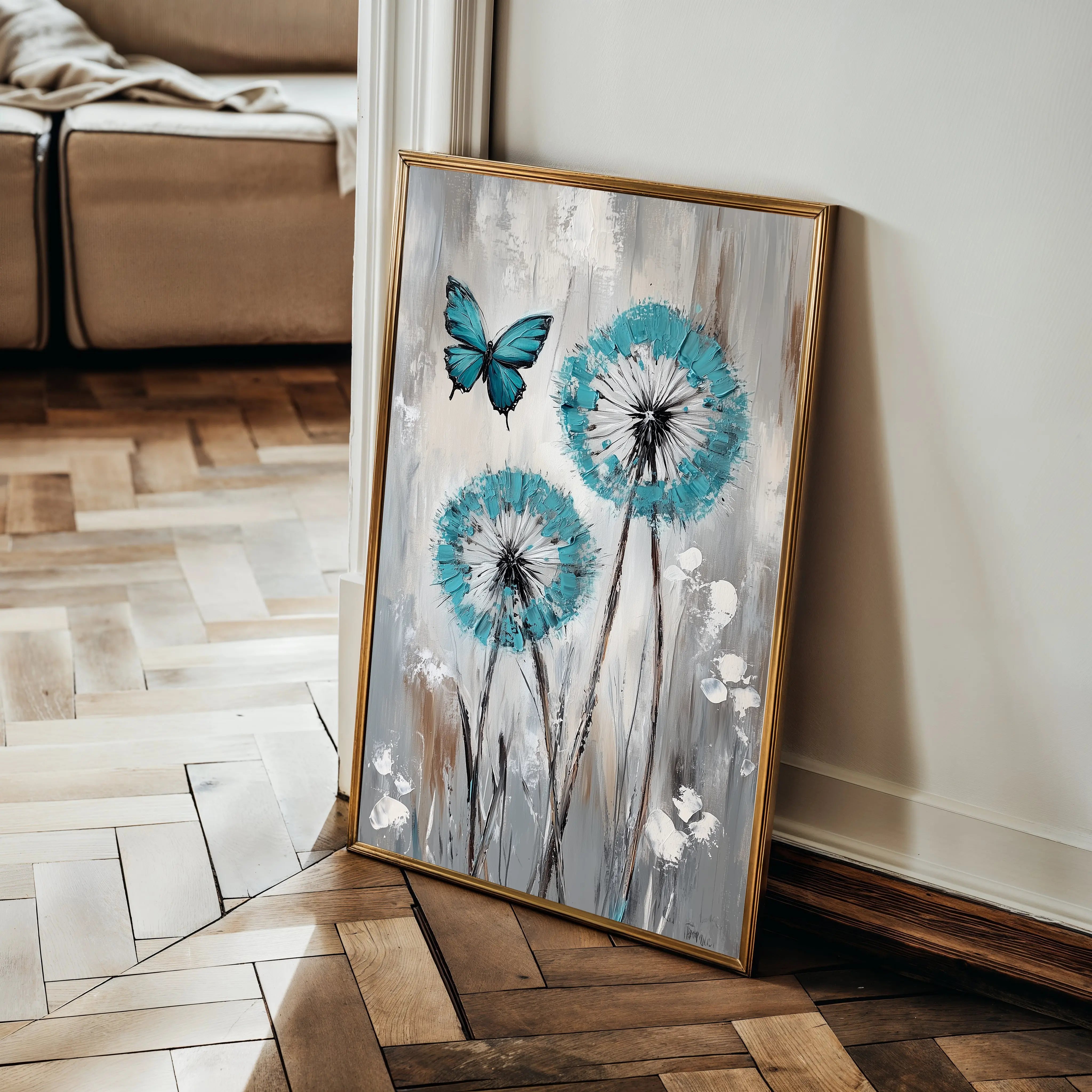 Floral Canvas Wall Art WAD1234-F 90 x 60 cm / Stretched on hidden frame