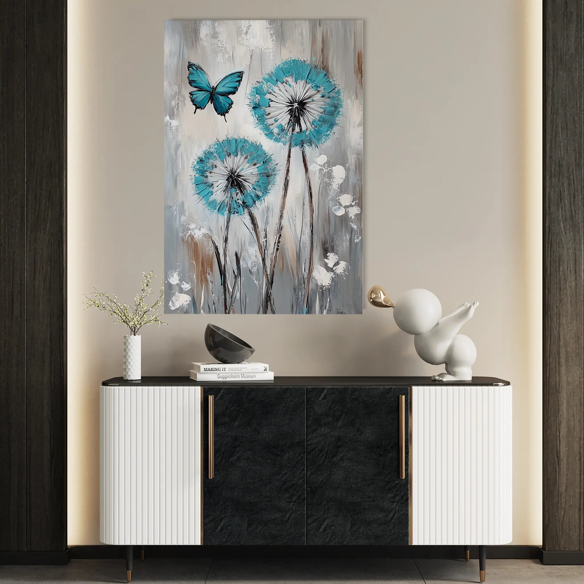 Floral Canvas Wall Art WAD1234-F 90 x 60 cm / Stretched on hidden frame