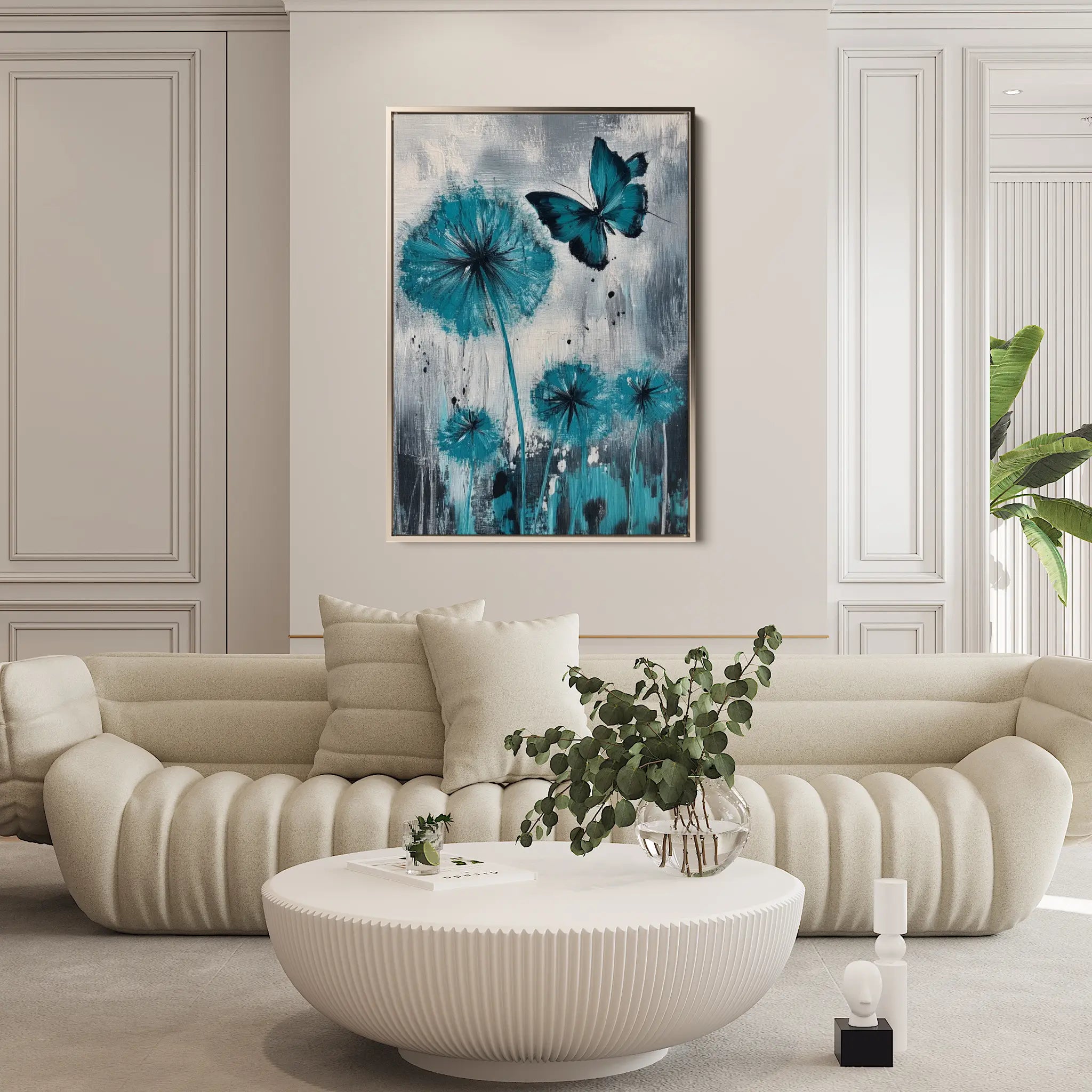 Floral Canvas Wall Art WAD1235-F 90 x 60 cm / Stretched on hidden frame