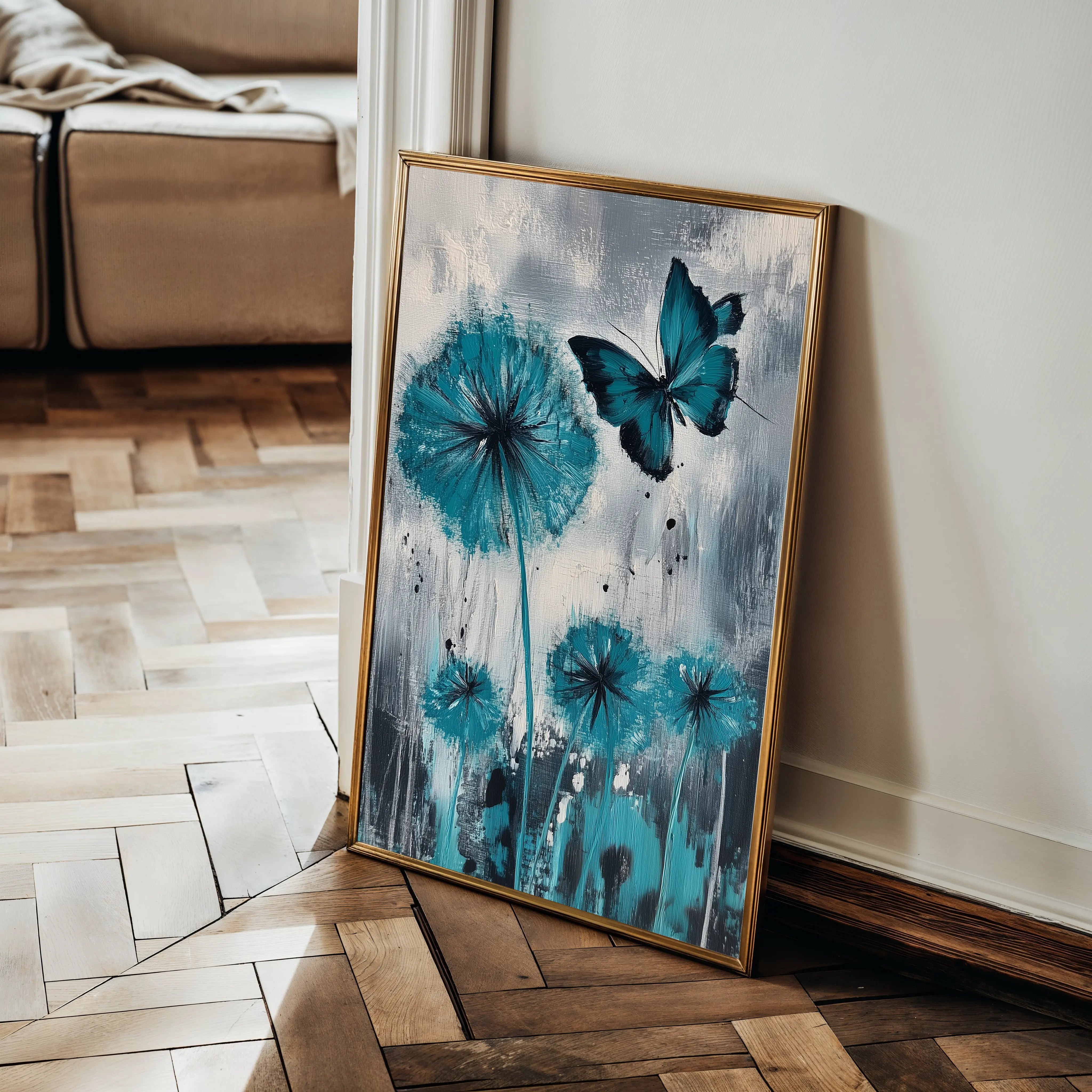 Floral Canvas Wall Art WAD1235-F 90 x 60 cm / Stretched on hidden frame