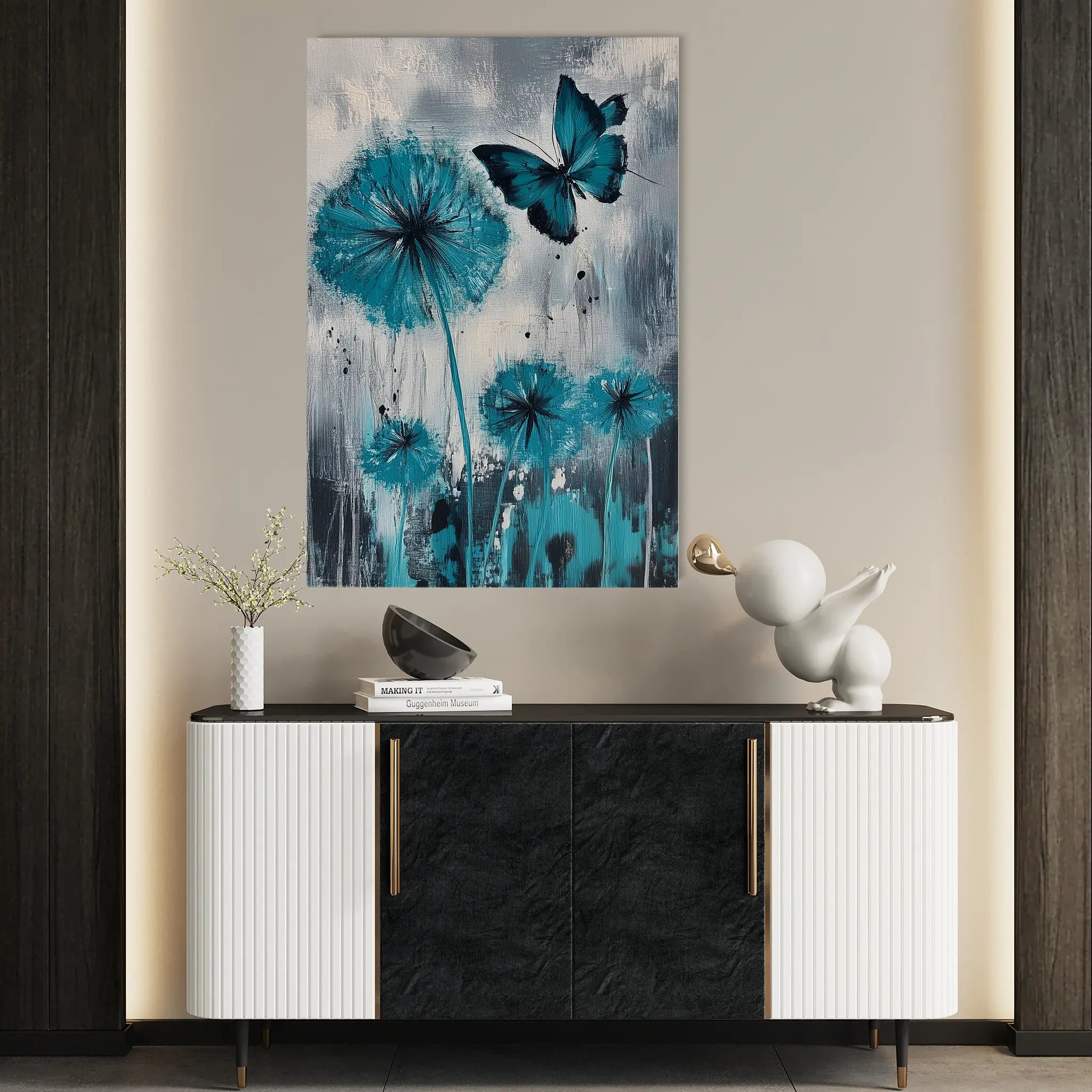 Floral Canvas Wall Art WAD1235-F 90 x 60 cm / Stretched on hidden frame