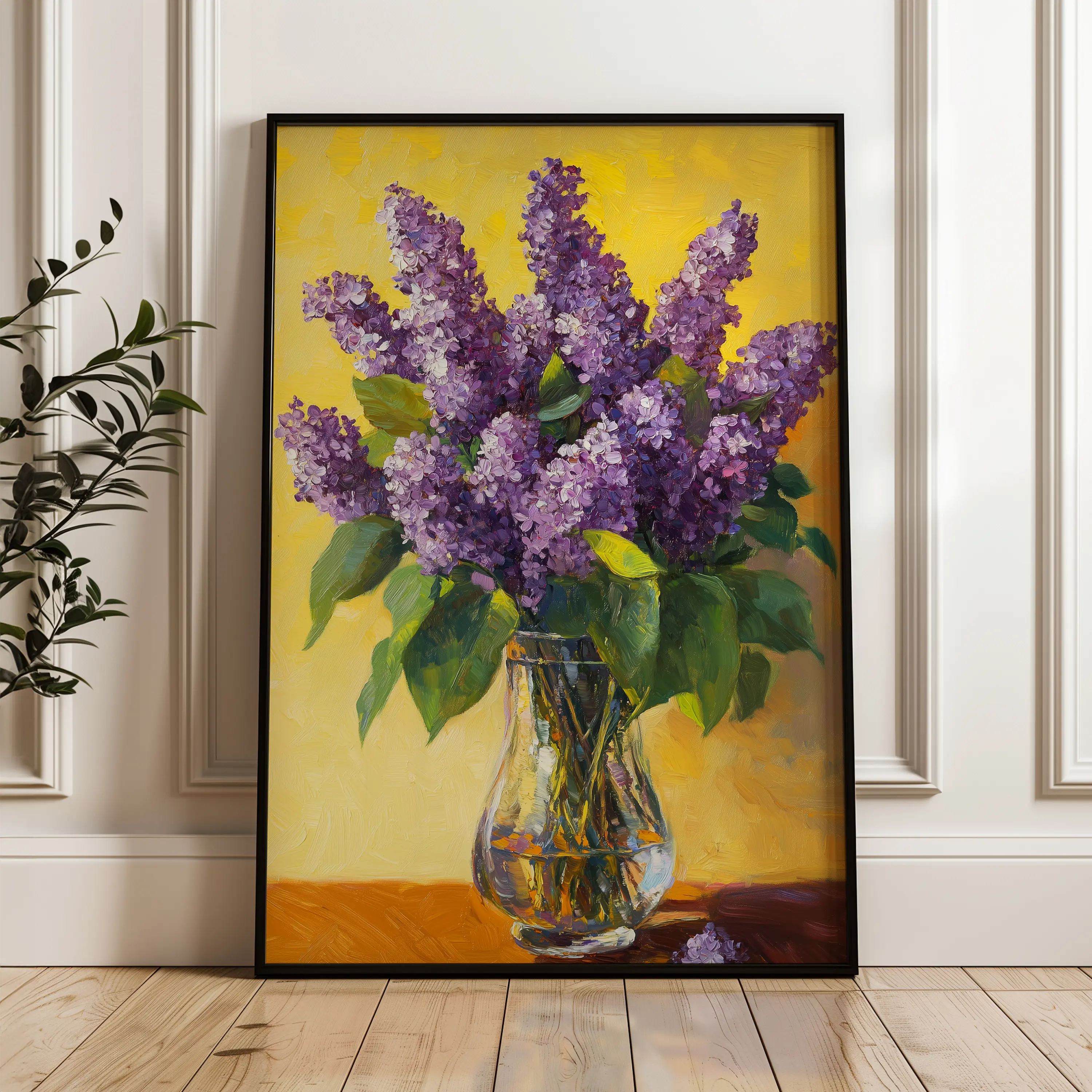 Floral Canvas Wall Art WAD1236-F 90 x 60 cm / Stretched on hidden frame