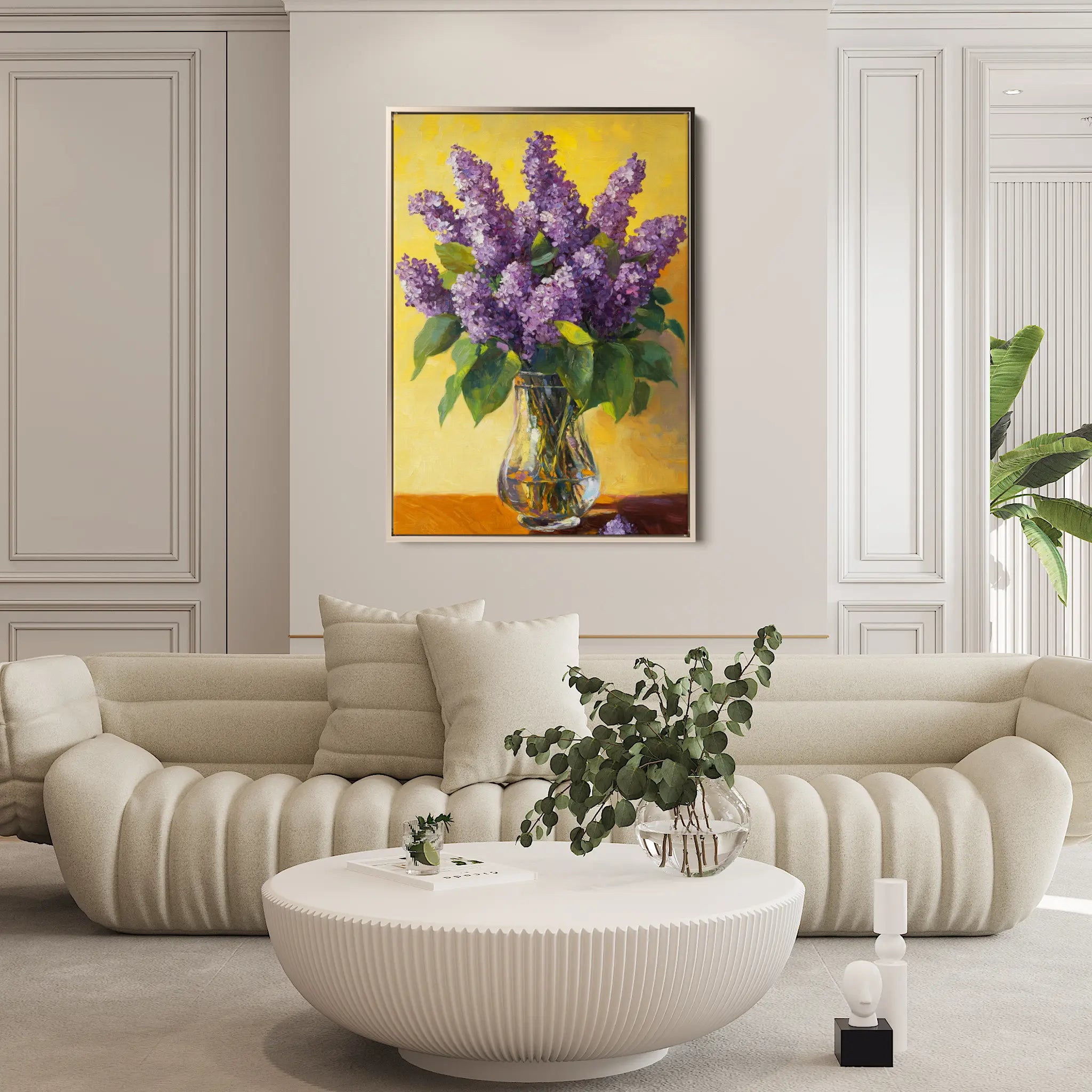 Floral Canvas Wall Art WAD1236-F 90 x 60 cm / Stretched on hidden frame