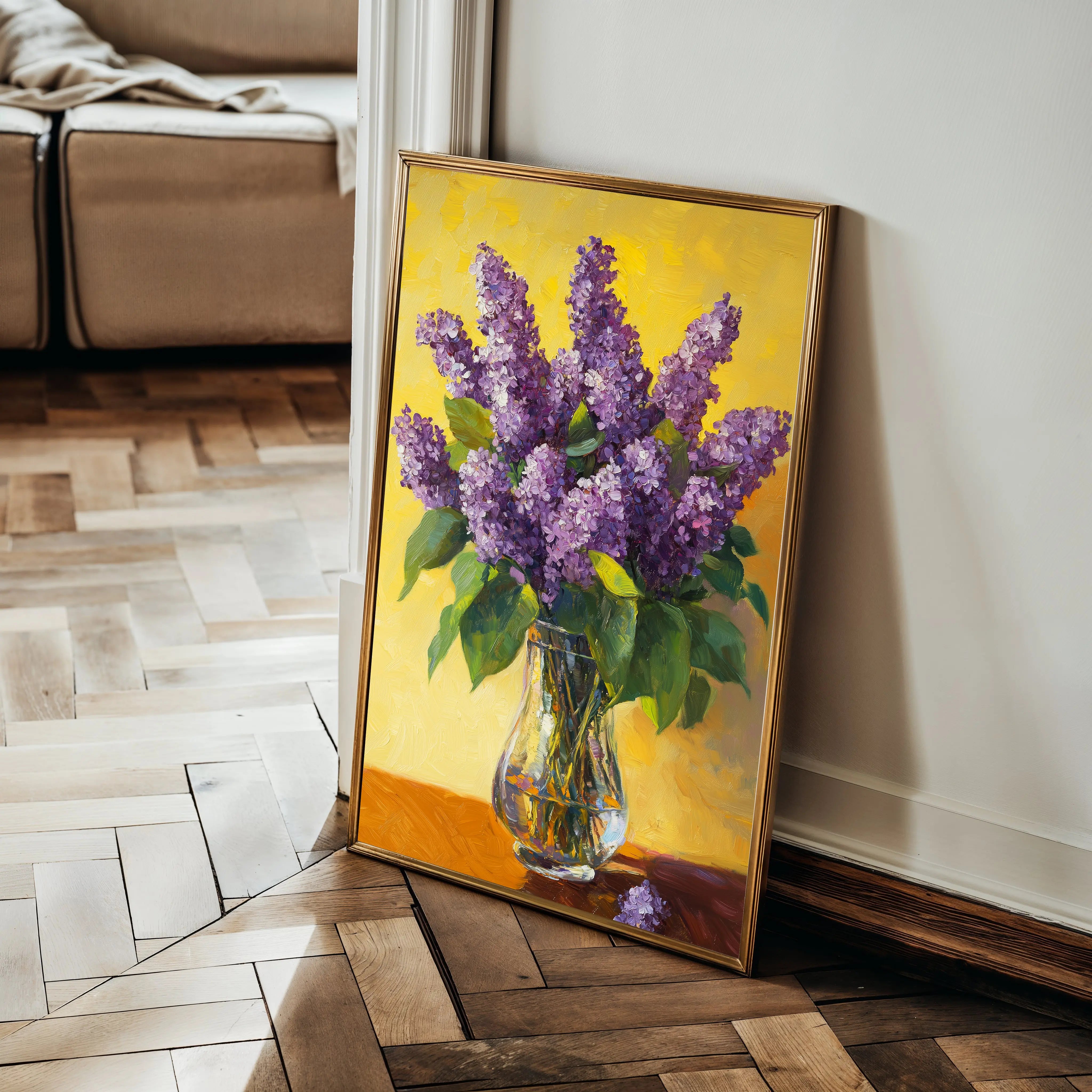 Floral Canvas Wall Art WAD1236-F 90 x 60 cm / Stretched on hidden frame