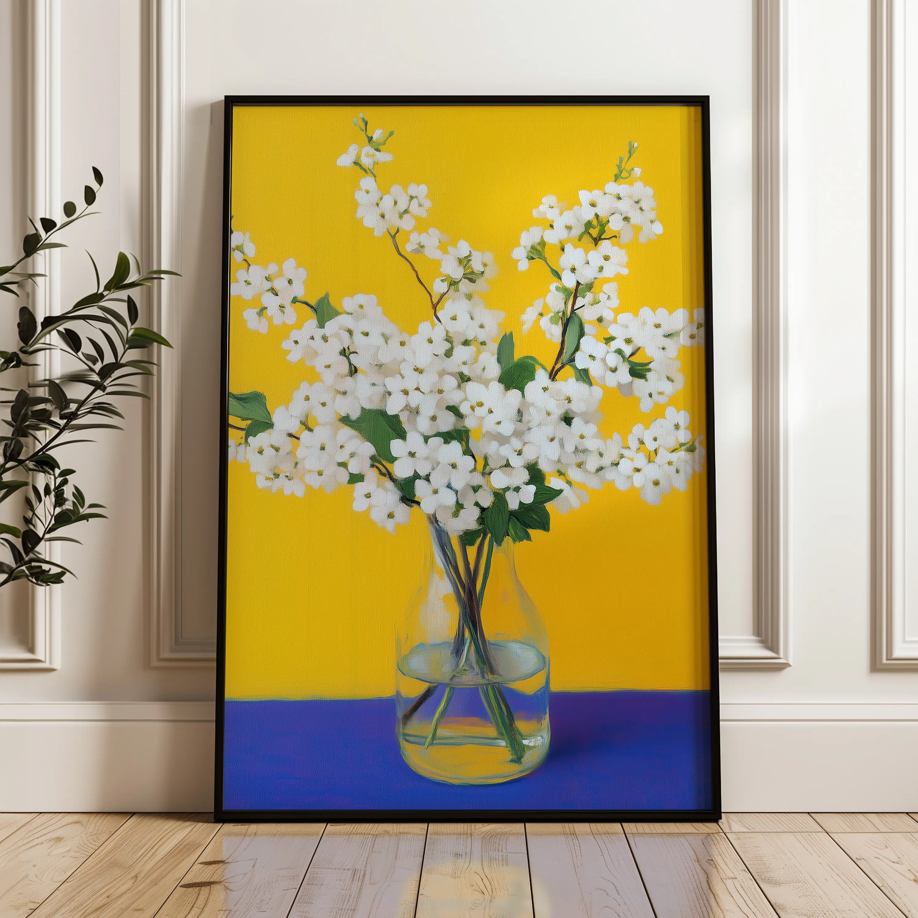 Floral Canvas Wall Art WAD1237-F 90 x 60 cm / Stretched on hidden frame