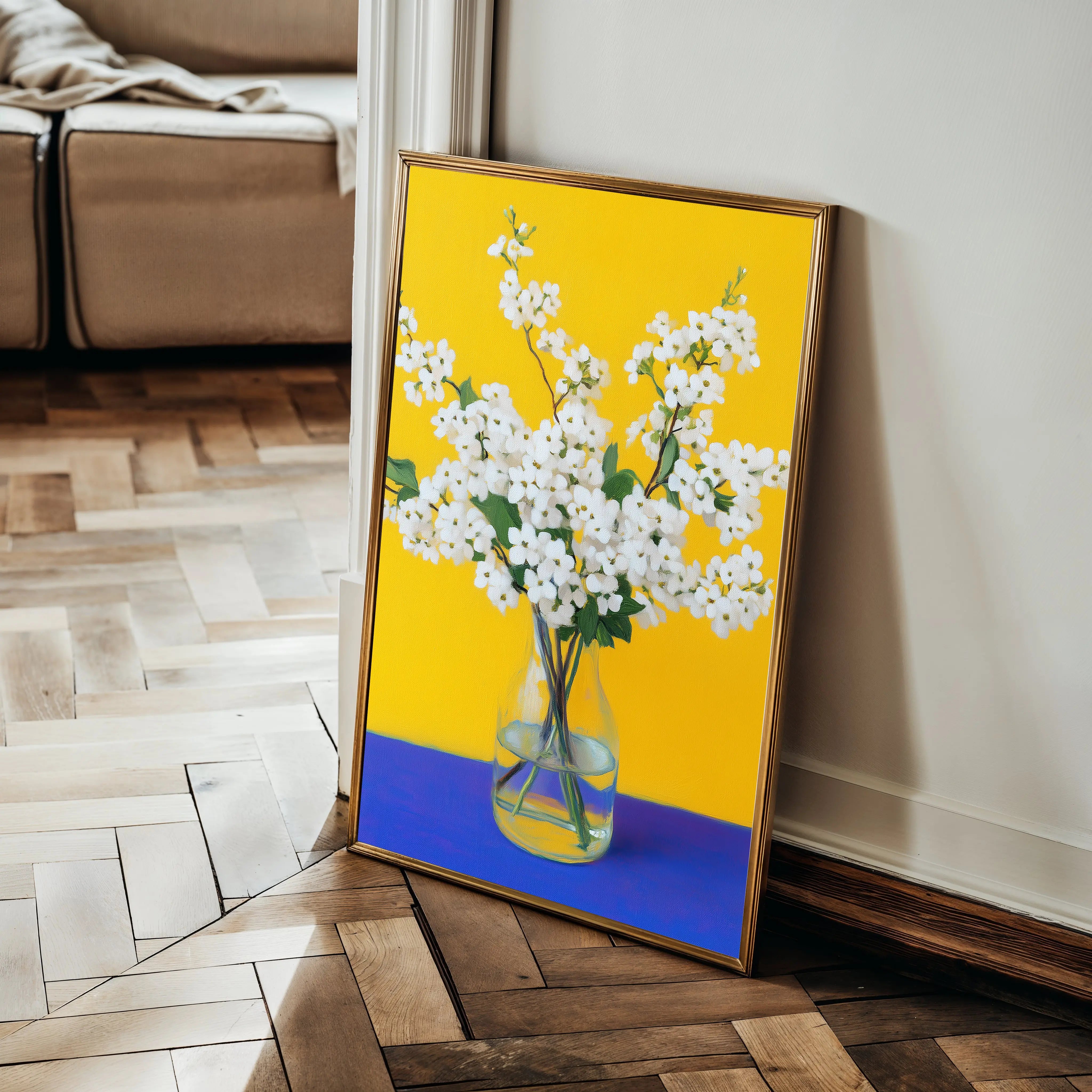 Floral Canvas Wall Art WAD1237-F 90 x 60 cm / Stretched on hidden frame