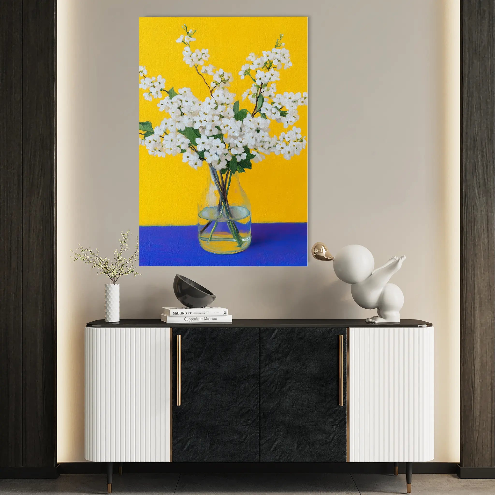 Floral Canvas Wall Art WAD1237-F 90 x 60 cm / Stretched on hidden frame