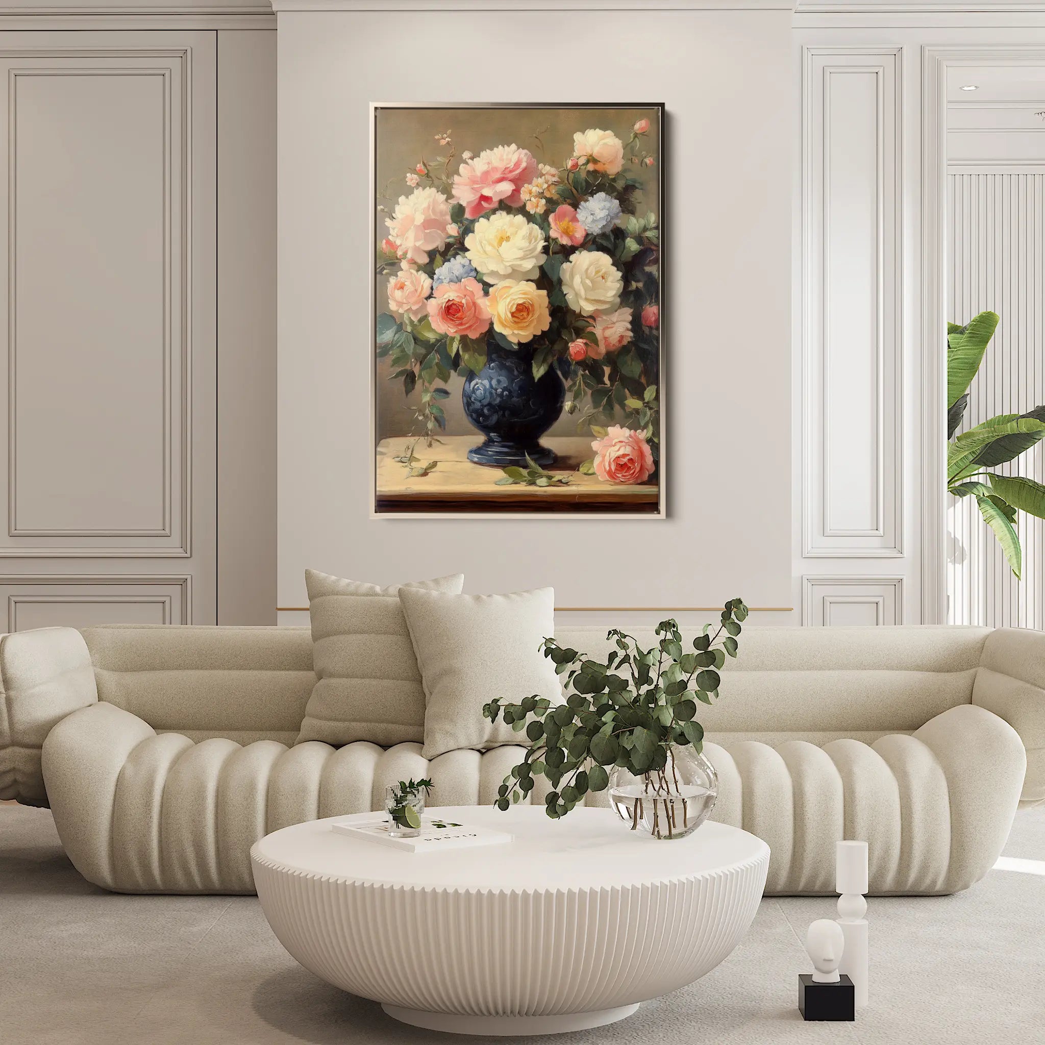 Floral Canvas Wall Art WAD1238-F 90 x 60 cm / Stretched on hidden frame