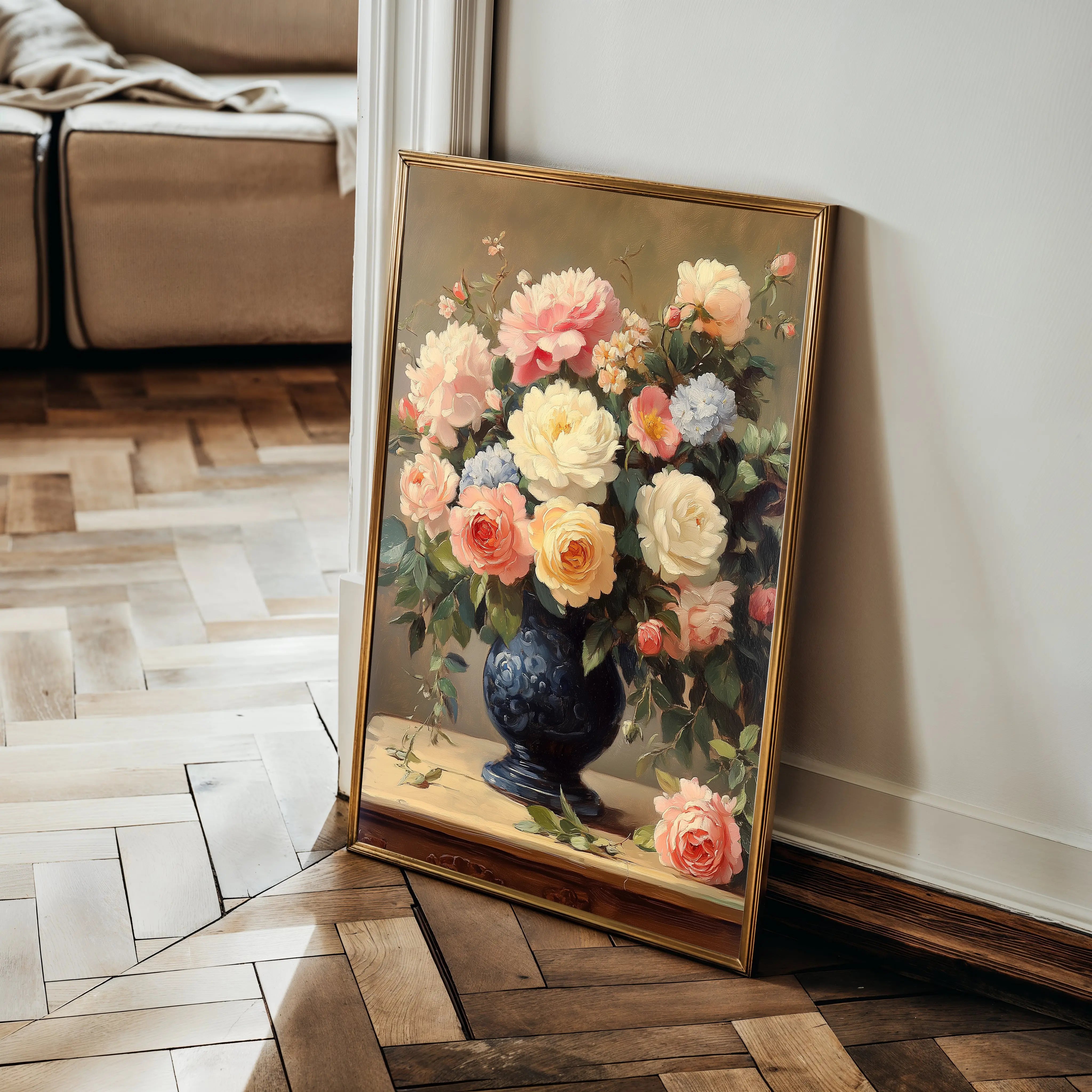 Floral Canvas Wall Art WAD1238-F 90 x 60 cm / Stretched on hidden frame