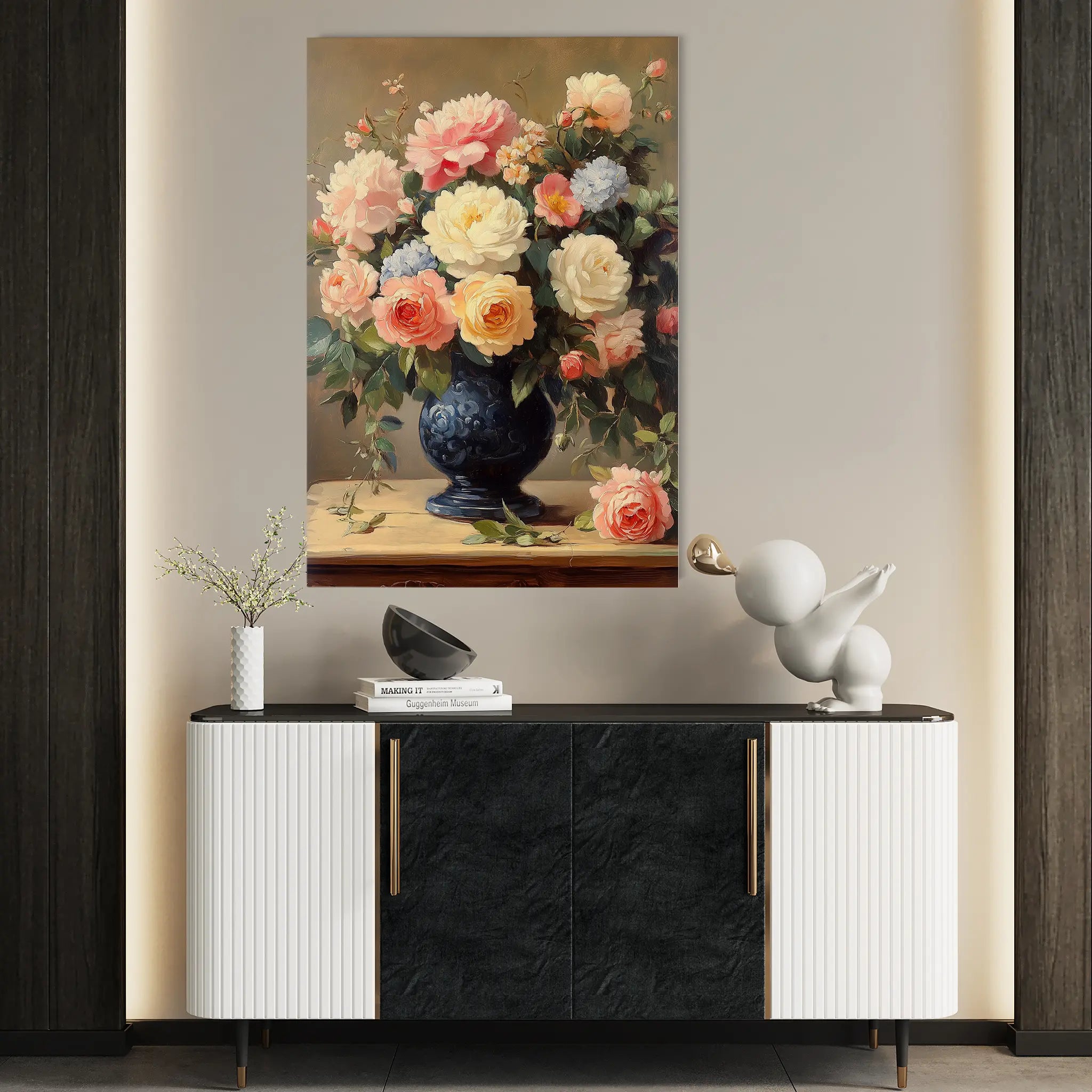 Floral Canvas Wall Art WAD1238-F 90 x 60 cm / Stretched on hidden frame