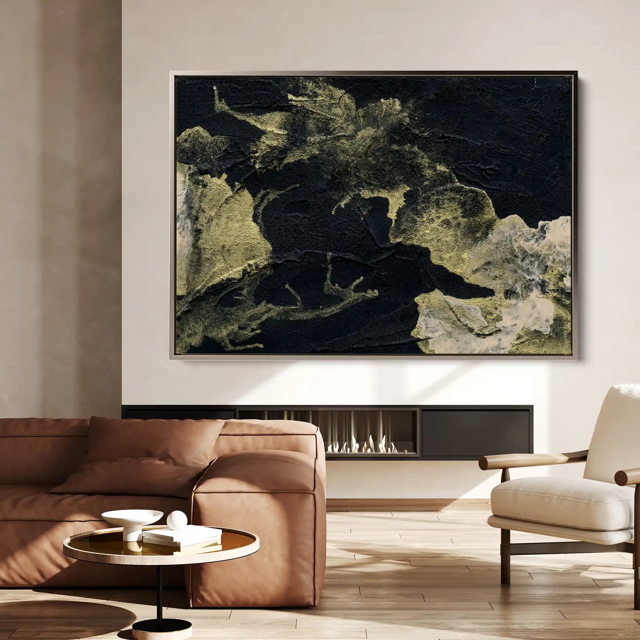 Abstract 124 Canvas Art 60 x 40 cm / Stretched on hidden frame