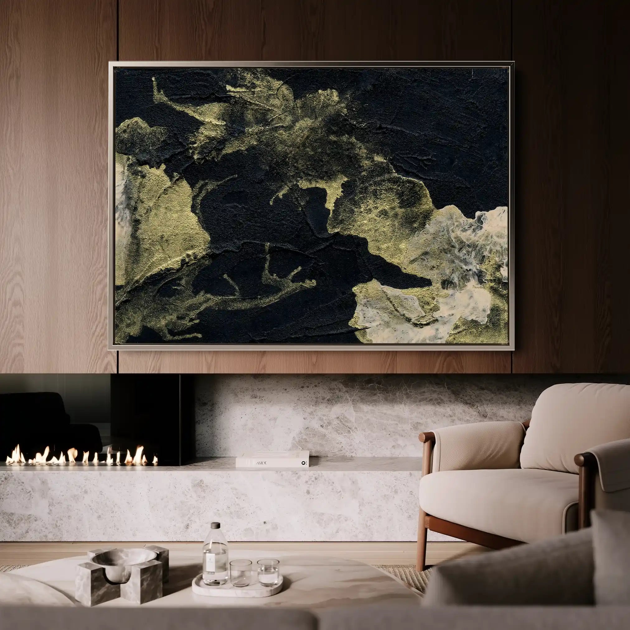 Abstract 124 Canvas Art 60 x 40 cm / Stretched on hidden frame