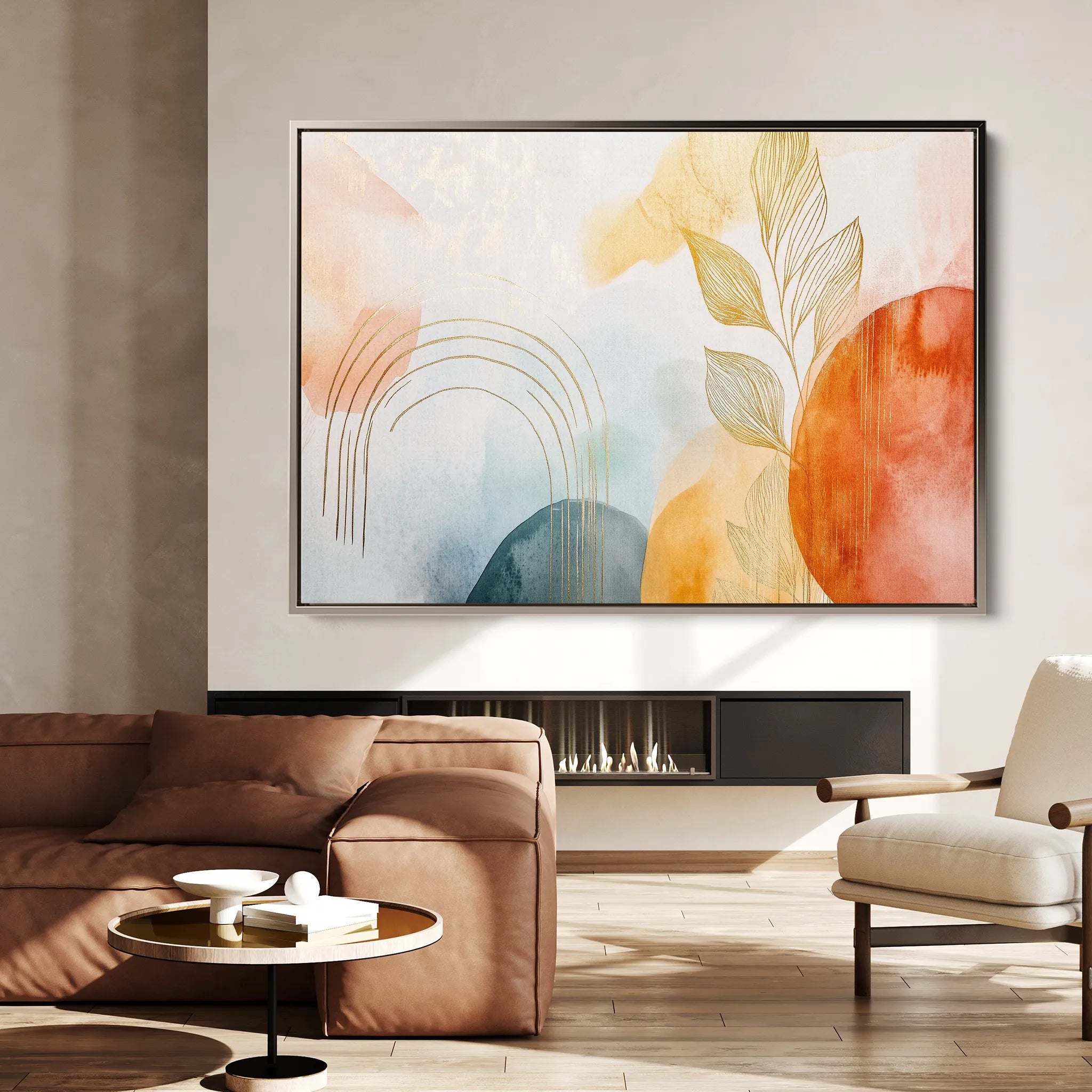 Boho Canvas Wall Art WAD124-BH 90 x 60 cm / Stretched on hidden frame