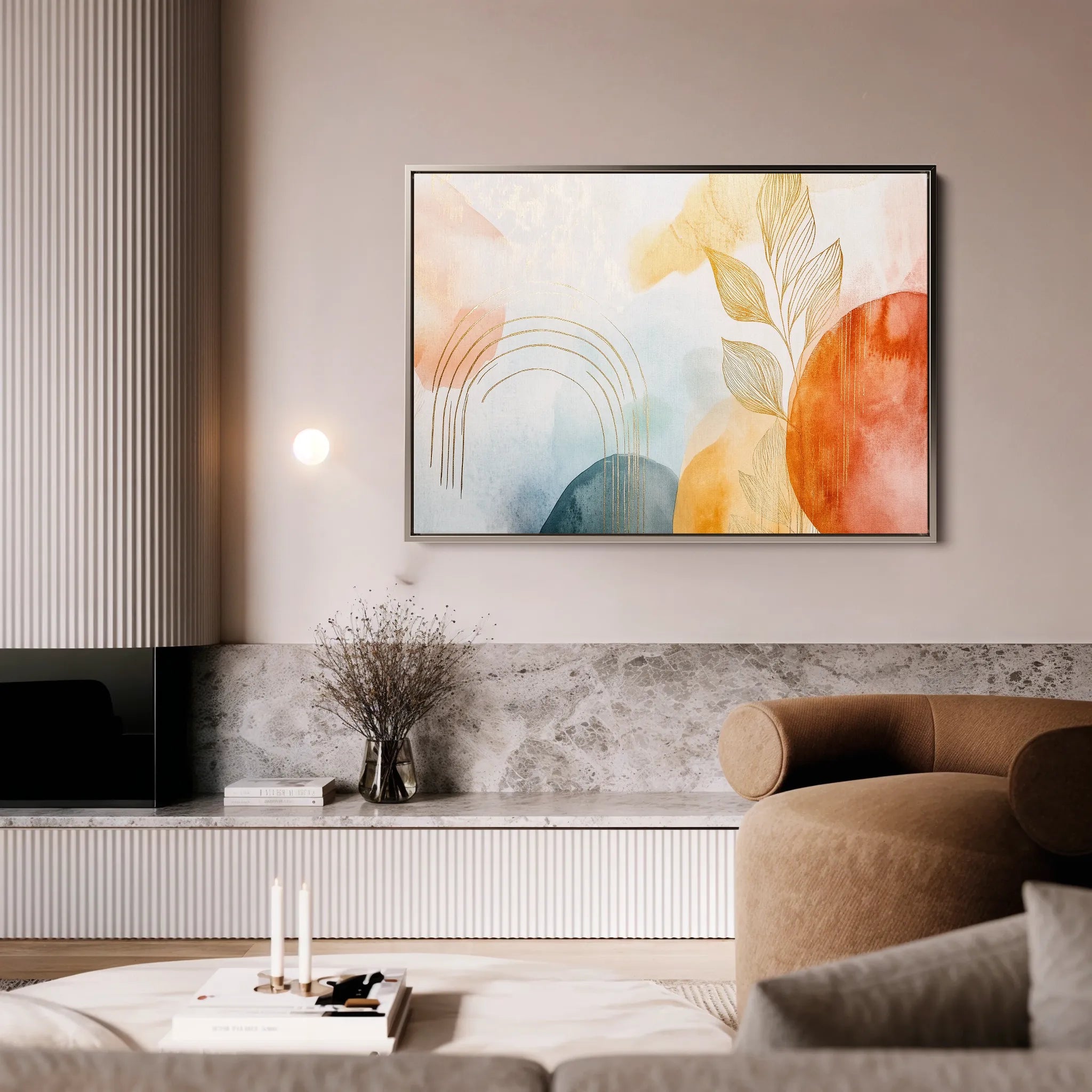 Boho Canvas Wall Art WAD124-BH 90 x 60 cm / Stretched on hidden frame