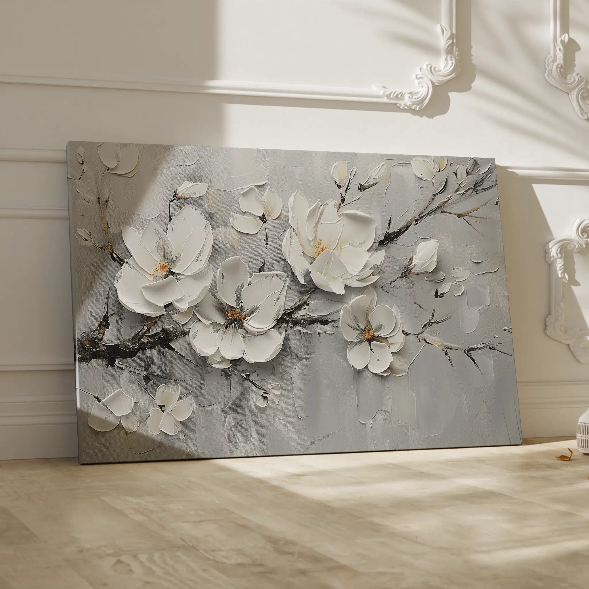 Floral Canvas Wall Art WAD124-F 90 x 60 cm / Stretched on hidden frame