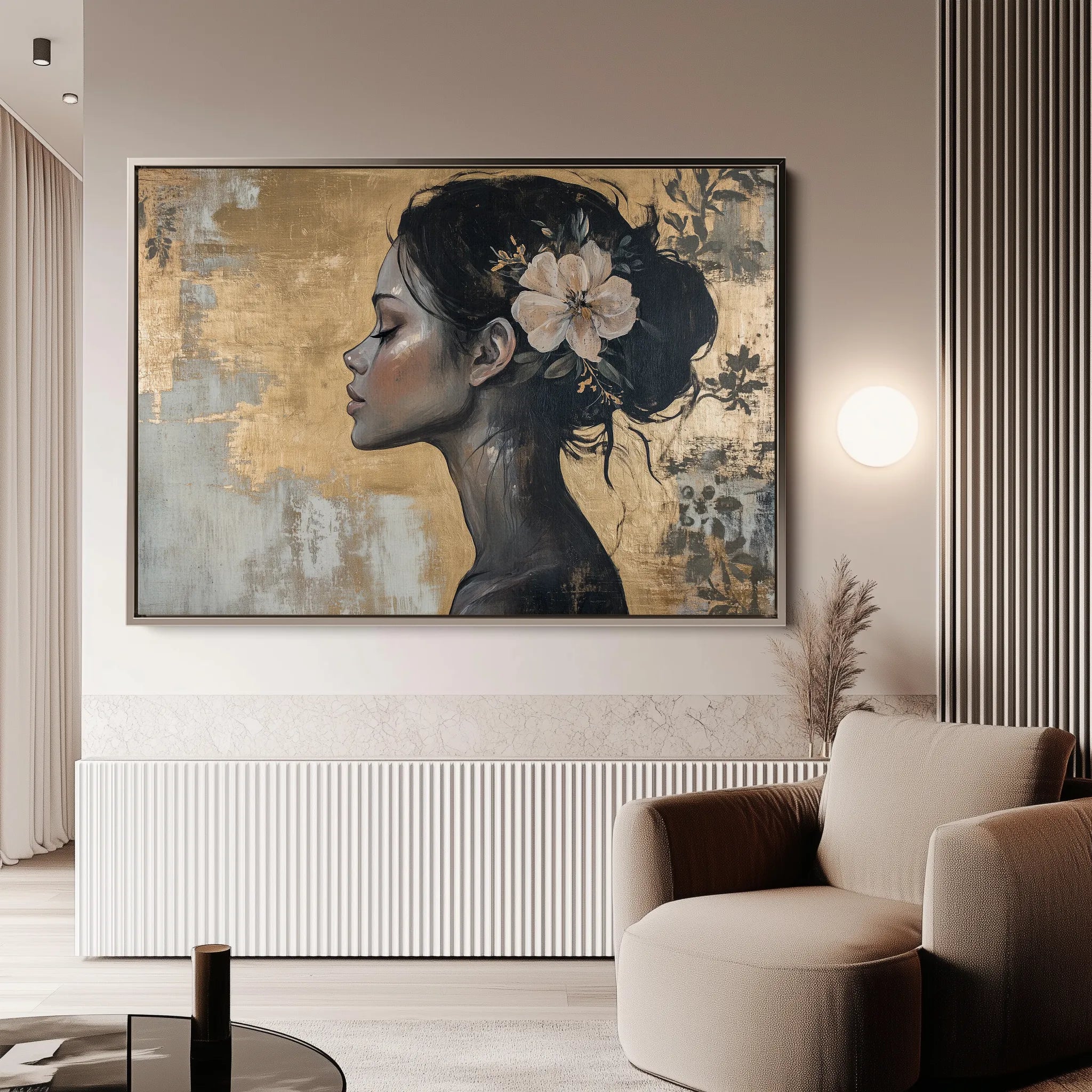 Portrait Canvas Wall Art WAD124-P 90 x 60 cm / Stretched on hidden frame