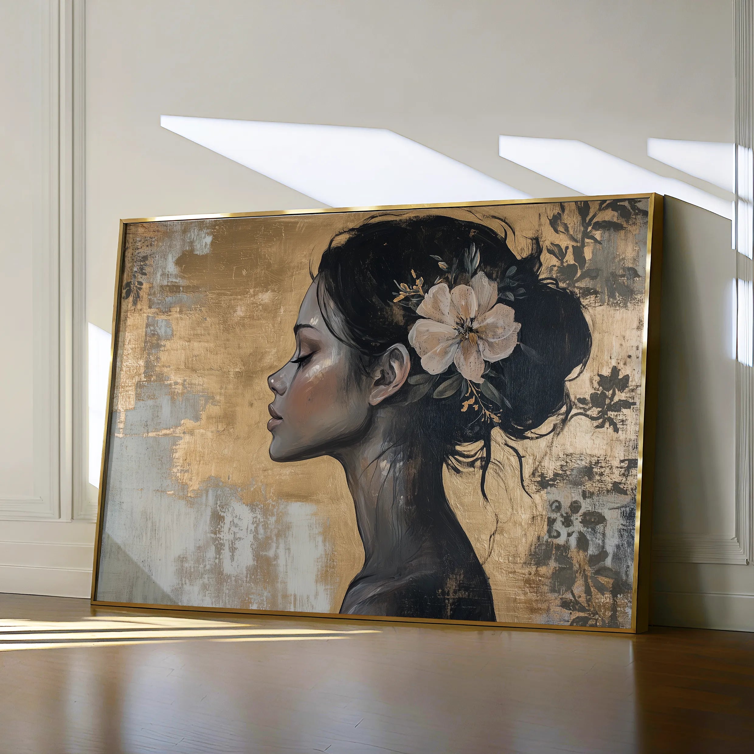Portrait Canvas Wall Art WAD124-P 90 x 60 cm / Stretched on hidden frame