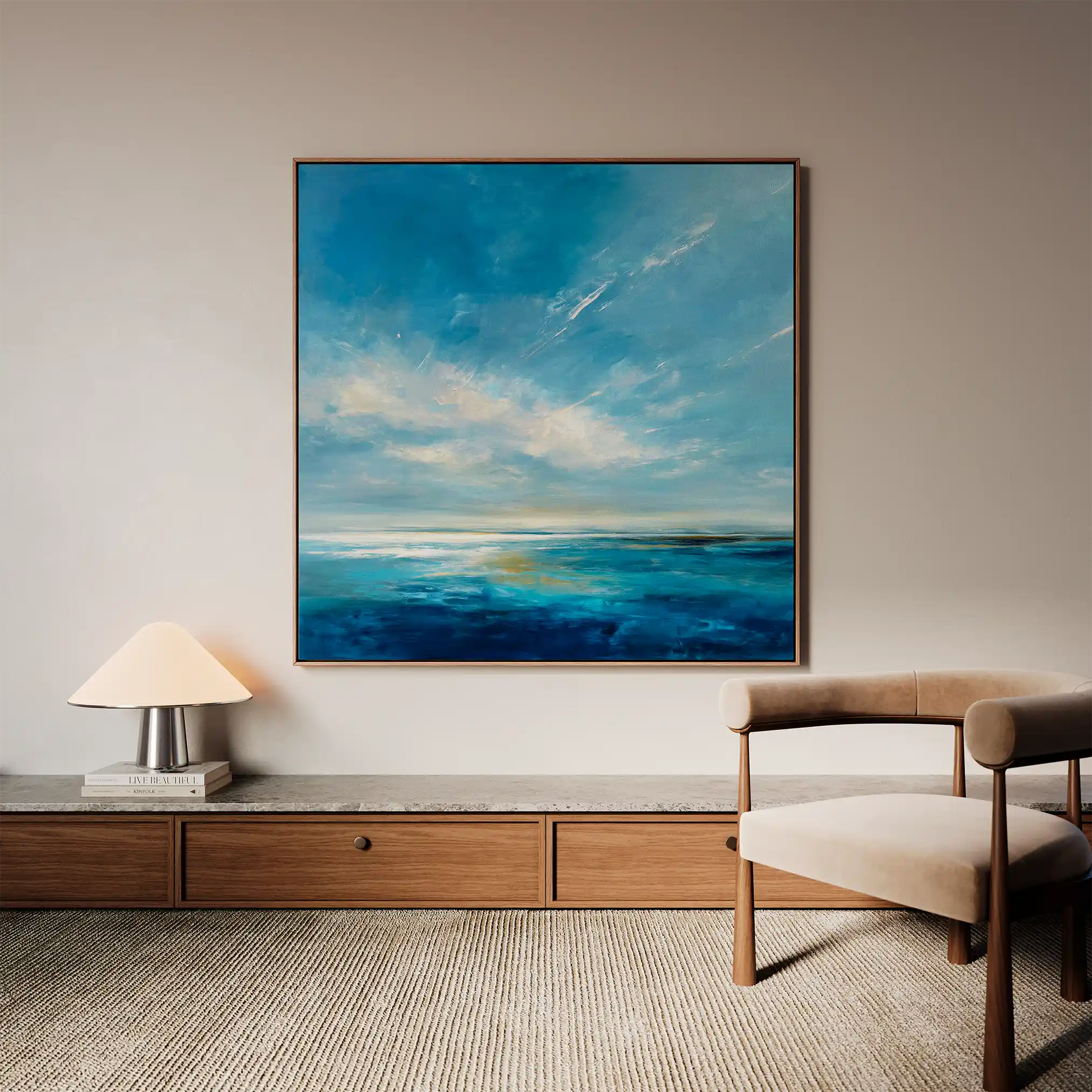 Abstract 1240 Canvas Art 60 x 60 cm / Stretched on hidden frame