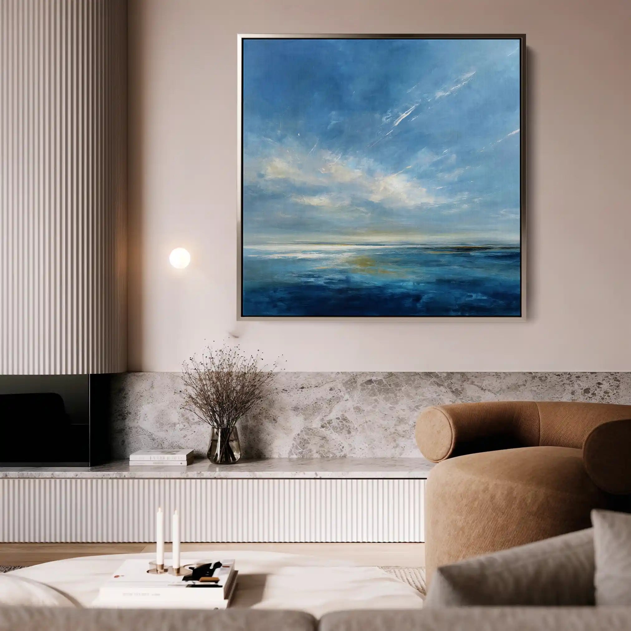 Abstract 1240 Canvas Art 60 x 60 cm / Stretched on hidden frame