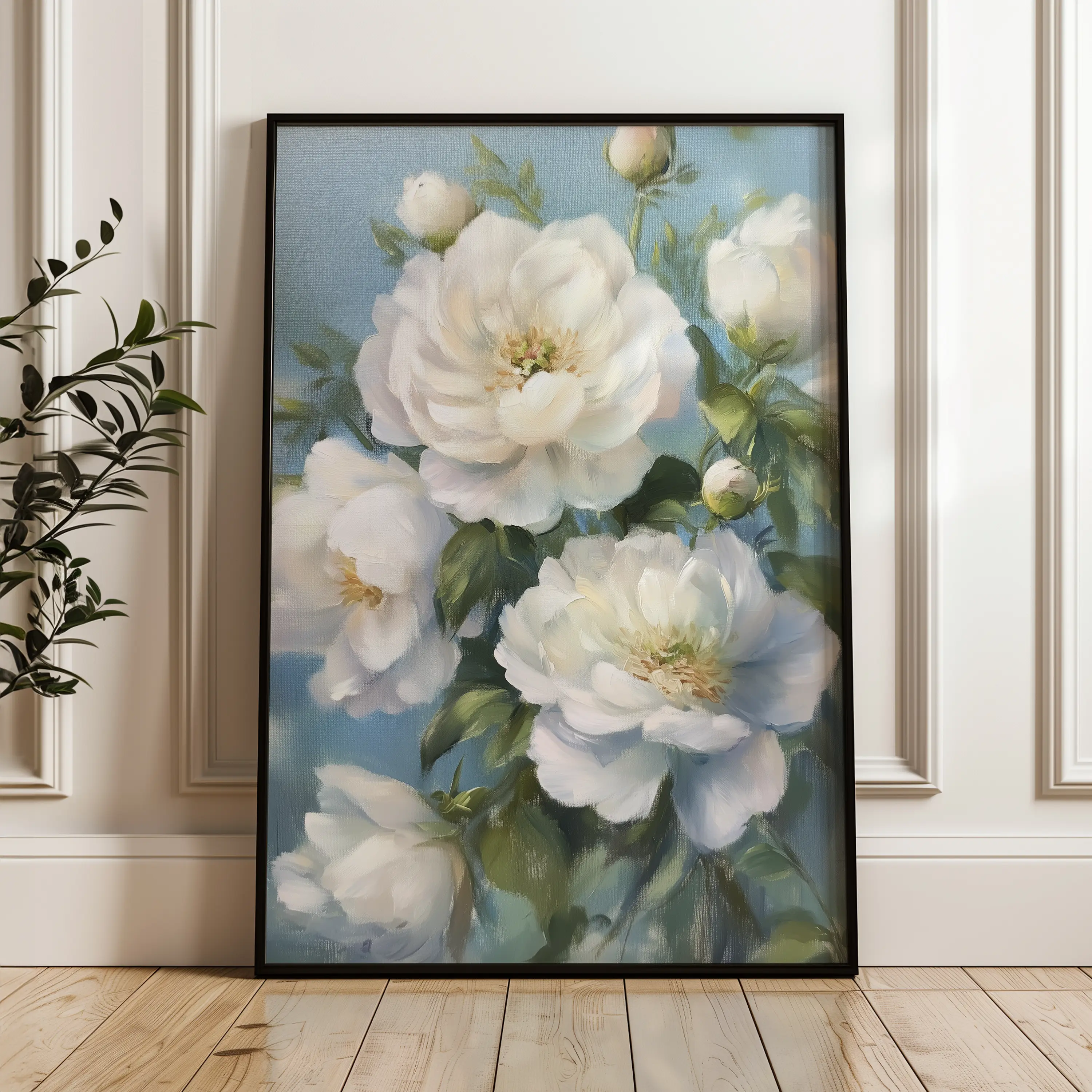 Floral Canvas Wall Art WAD1240-F 90 x 60 cm / Stretched on hidden frame