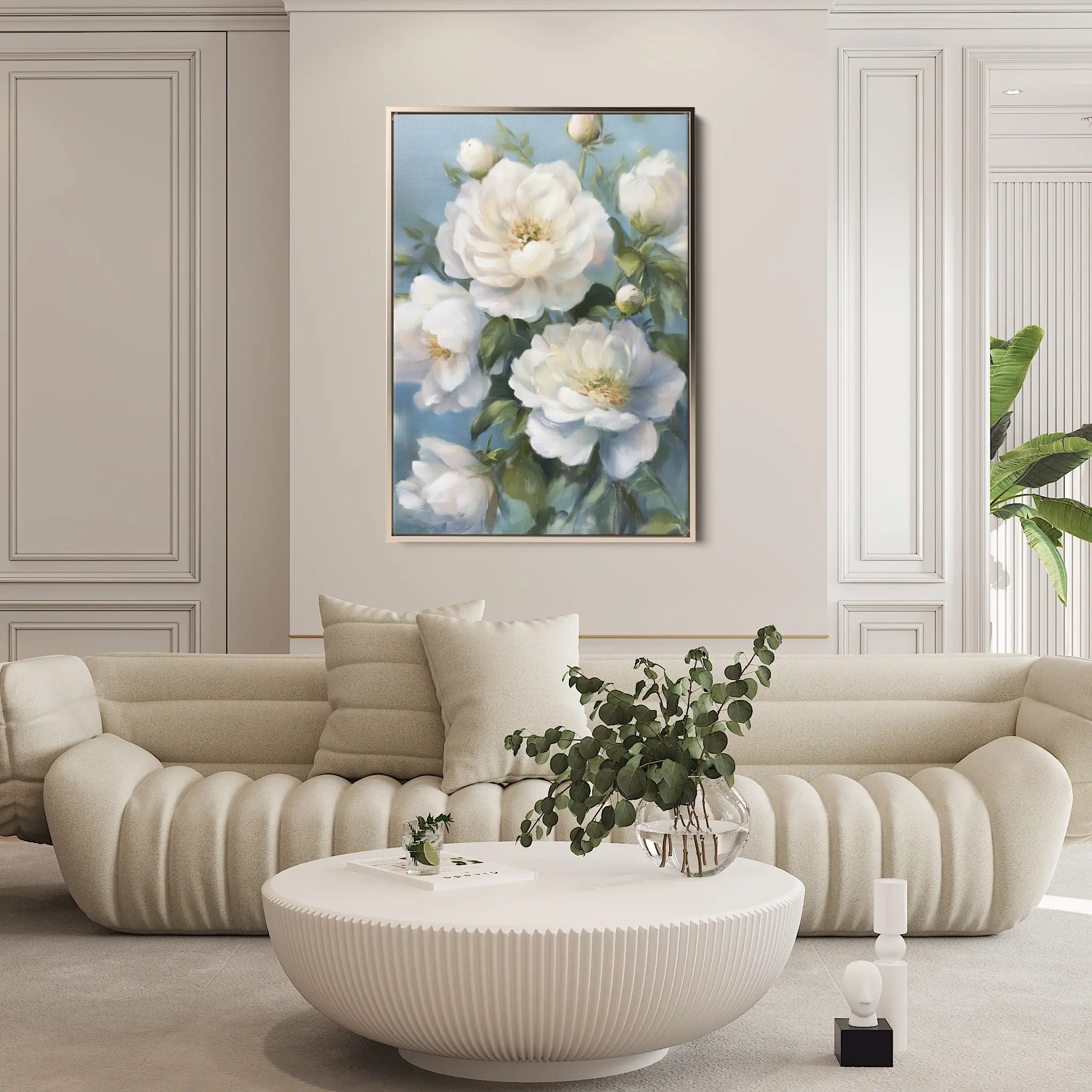 Floral Canvas Wall Art WAD1240-F 90 x 60 cm / Stretched on hidden frame