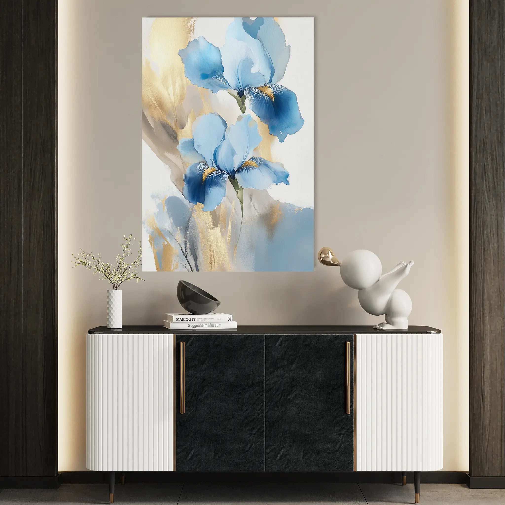 Floral Canvas Wall Art WAD1241-F 90 x 60 cm / Stretched on hidden frame