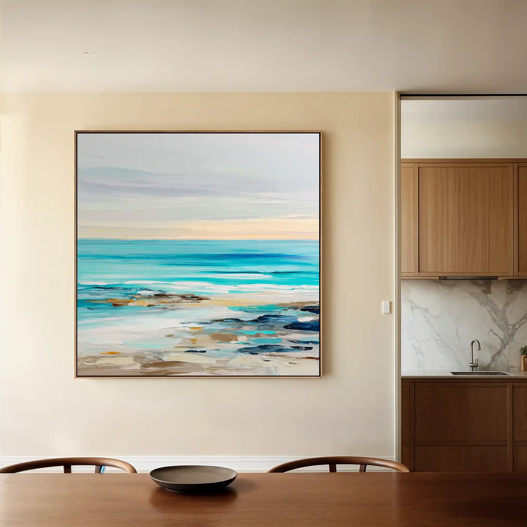 Abstract 1242 Canvas Art 60 x 60 cm / Stretched on hidden frame