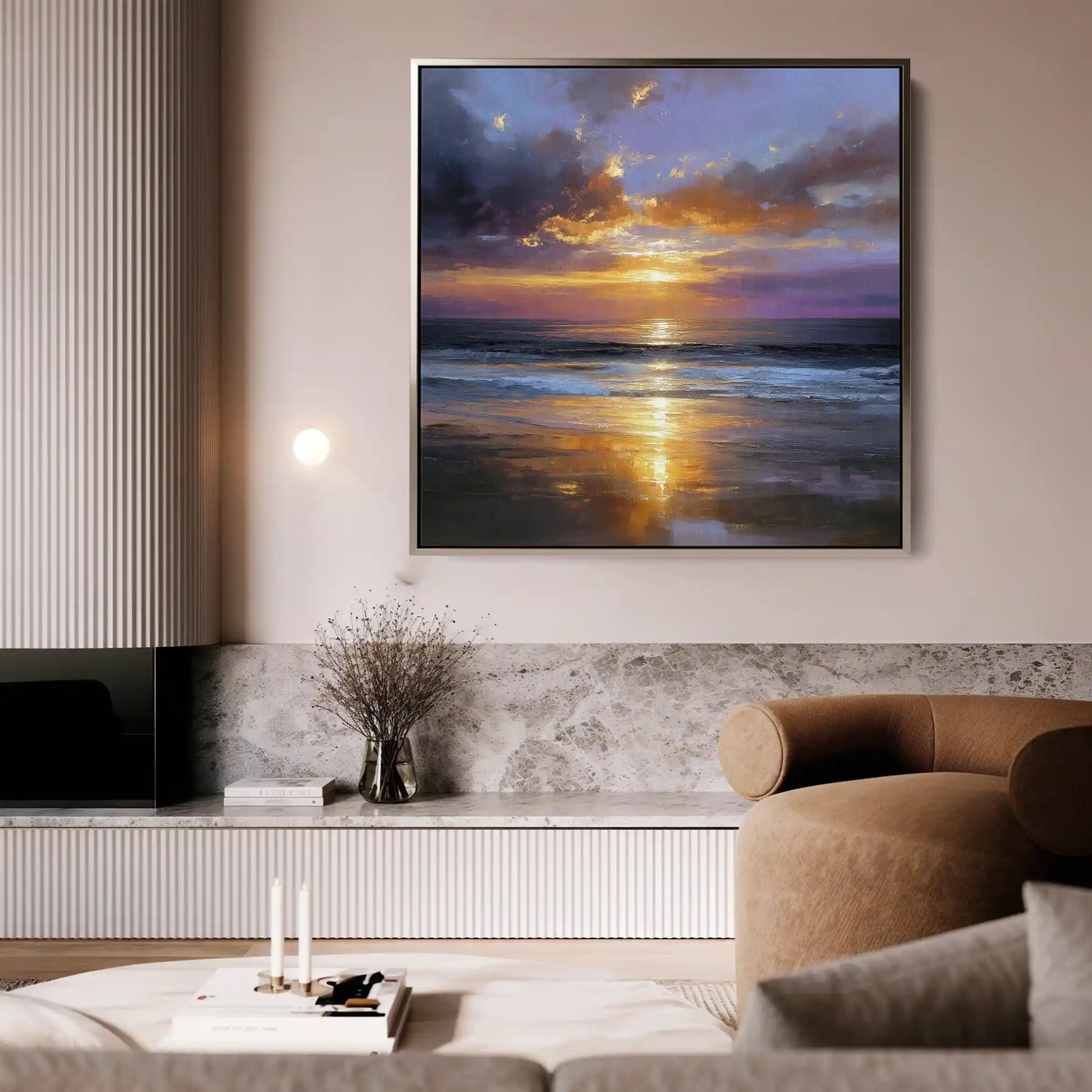 Abstract 1249 Canvas Art 60 x 60 cm / Stretched on hidden frame
